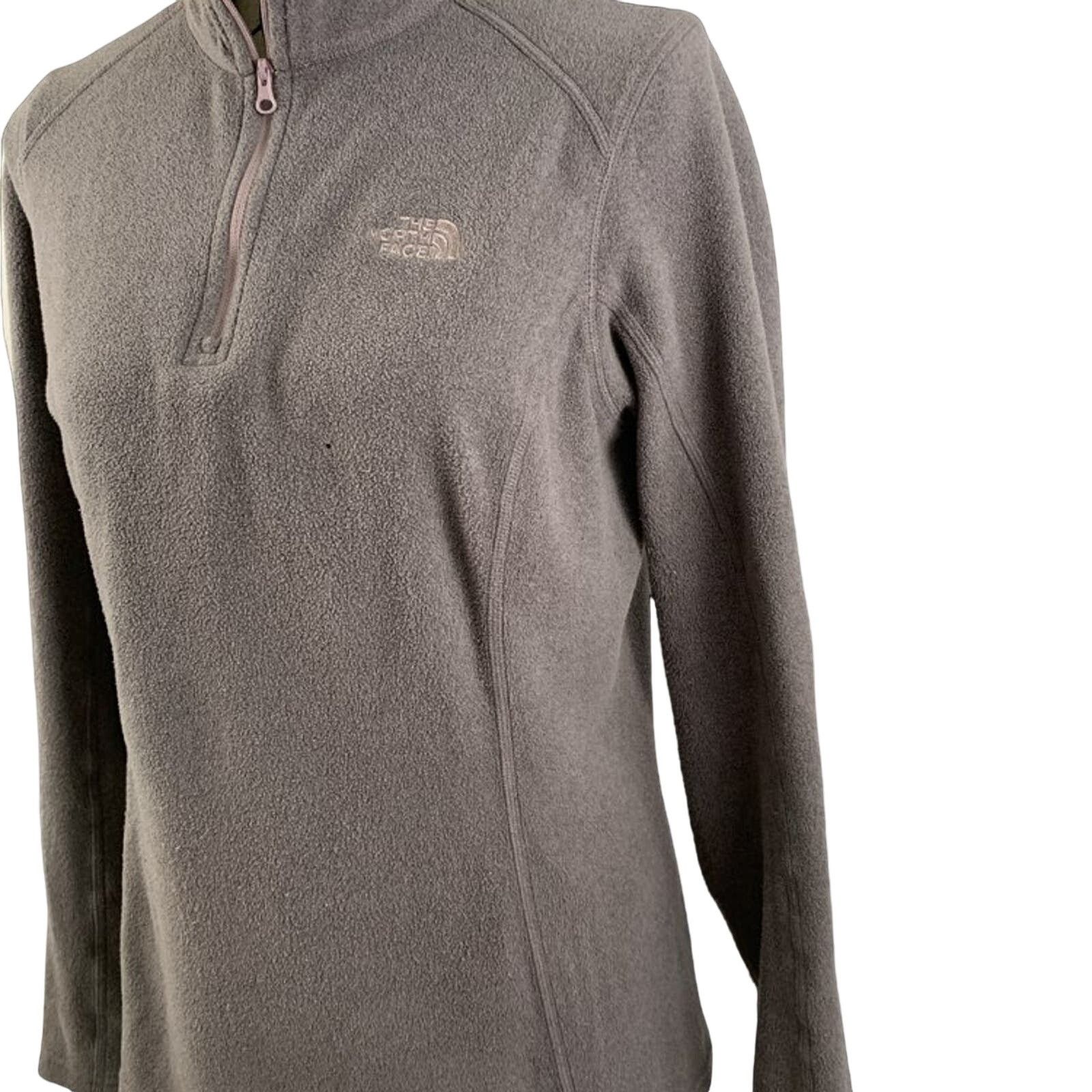 The North Face The North Face Womens Size Medium Pullover 1/4 Zip Gray FLAW Size M / US 6-8 / IT 42-44 - 3 Thumbnail