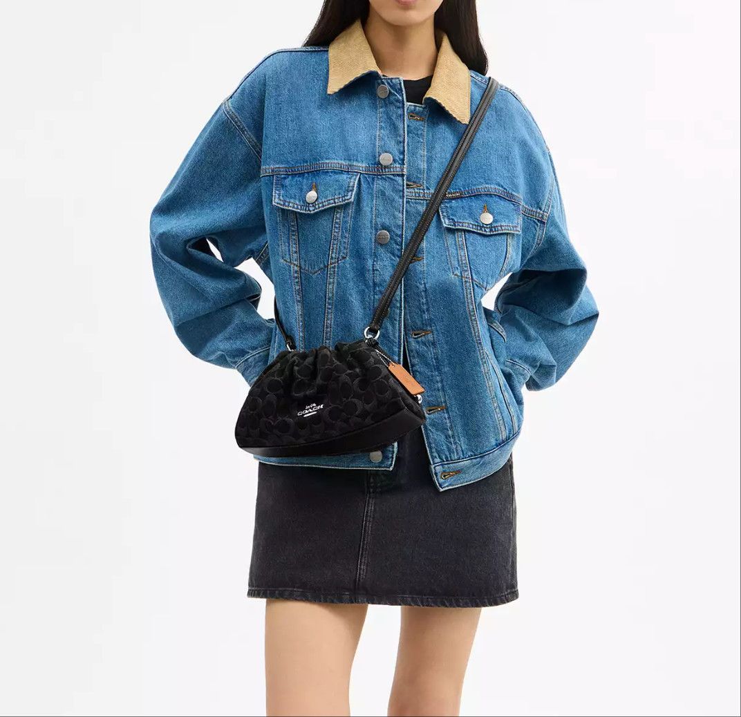 Coach Faye Shoulder Bag In Signature Denim CDB93 Size ONE SIZE - 12 Thumbnail