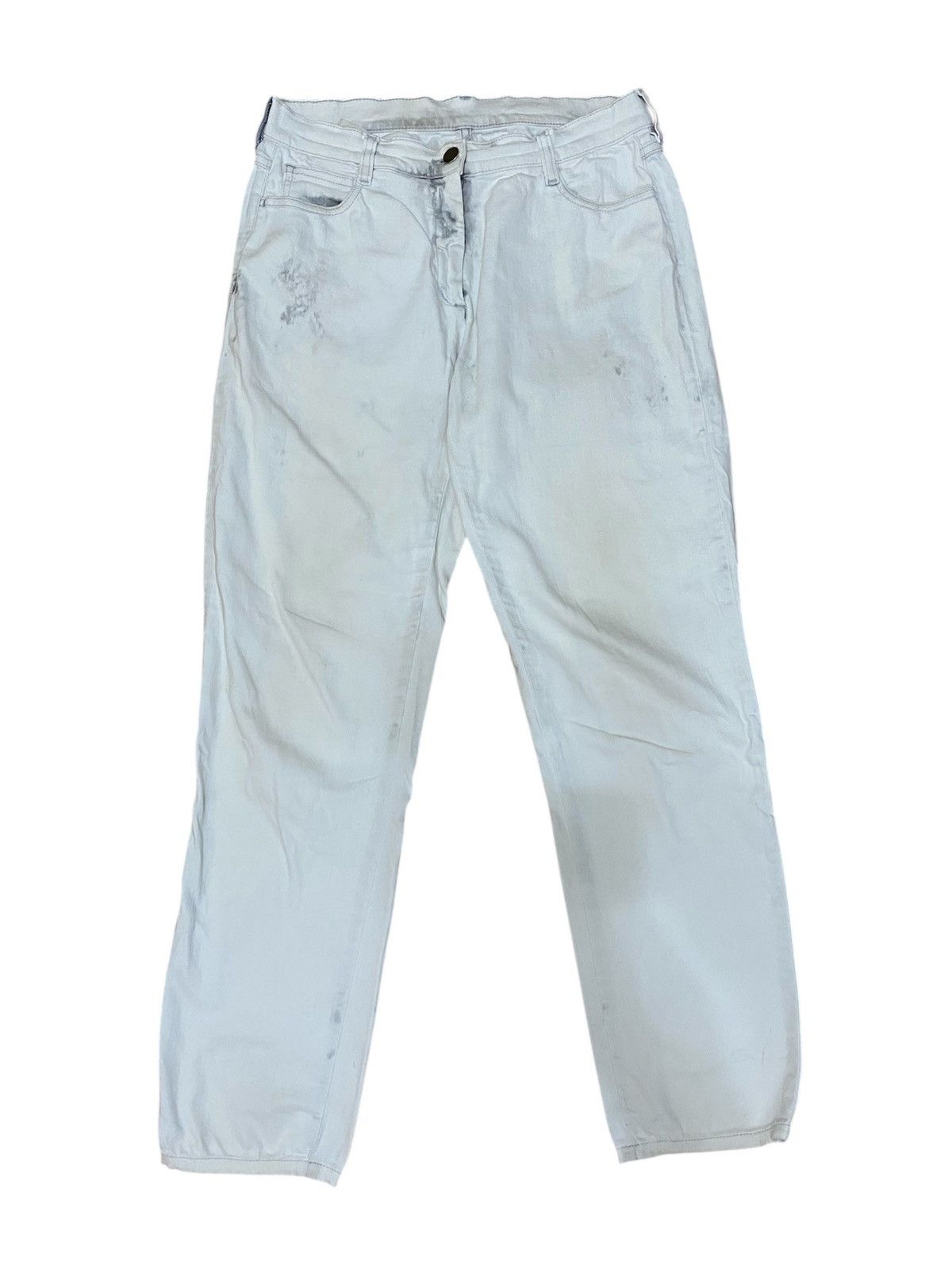 Maison Margiela Maison Margiela Distressed White Denim Jeans very rare Size US 29 - 2 Thumbnail