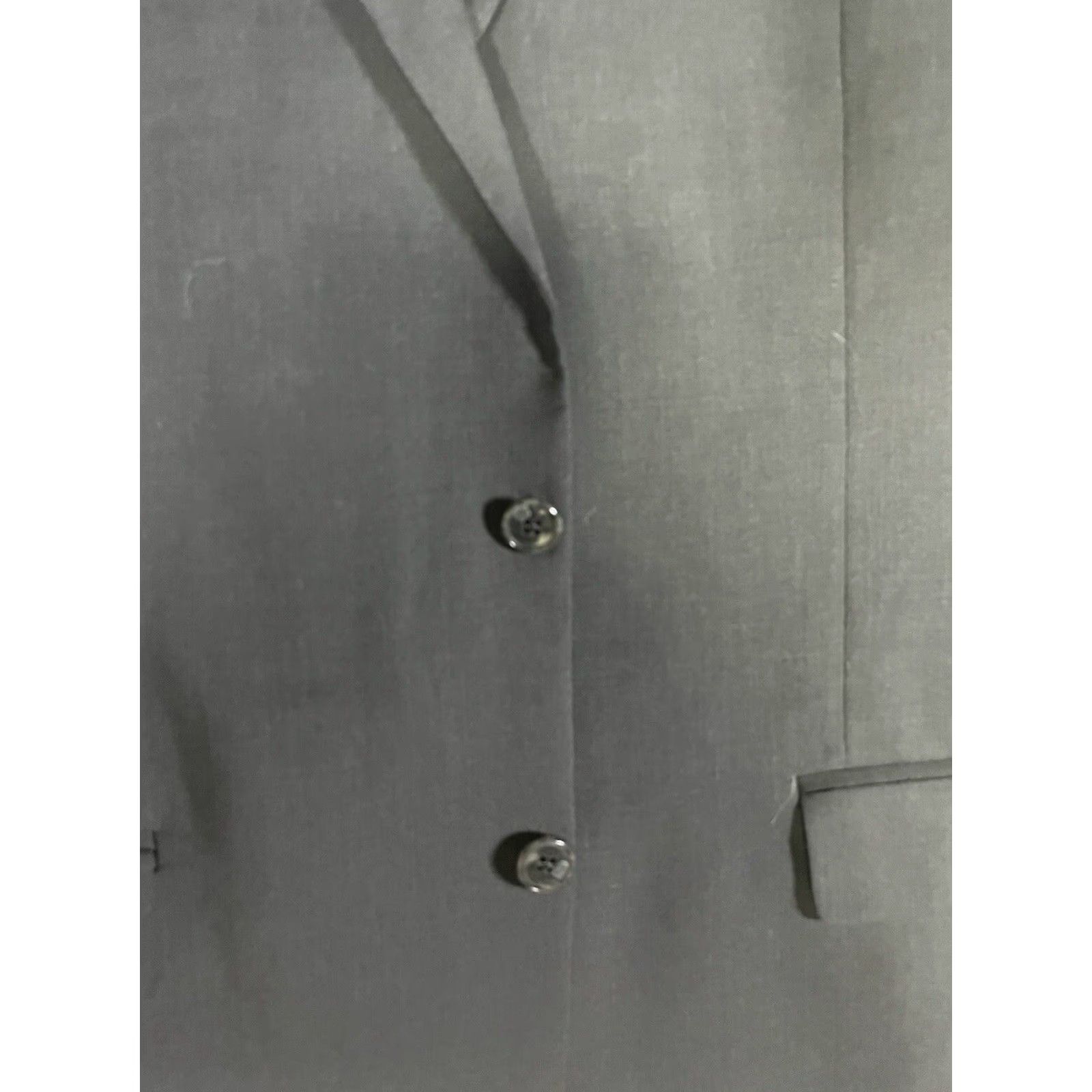 Joseph Abboud Joseph Abboud Men's Suit Jacket Blazer 42L 100% Wool Black Two Button Classic Wool Suit Jacket Mens 42 Black Size 42R - 6 Thumbnail