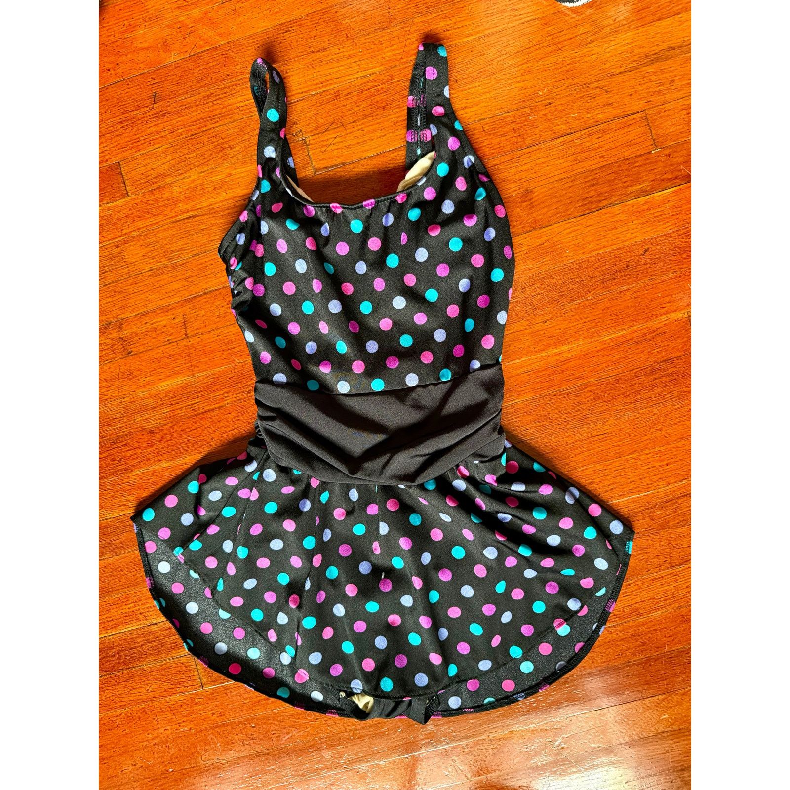 Lands' End Vintage 90’s Lands End Black Pink Polka Dot Swim Suit Small Size S / US 4 / IT 40 - 1 Thumbnail