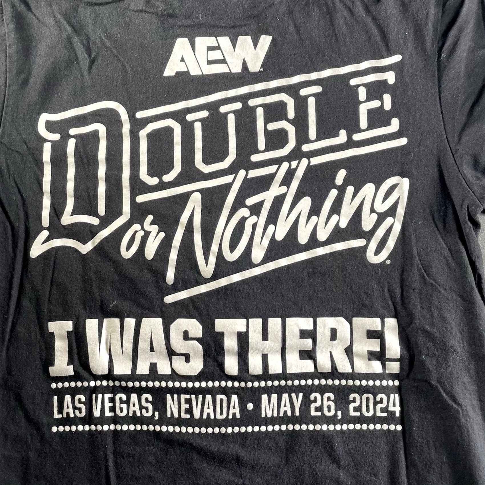 Gildan AEW Double Or Nothing Shirt Mens Small I Was There! LAs Vegas 2024 Tee Swerve Size US S / EU 44-46 / 1 - 7 Thumbnail
