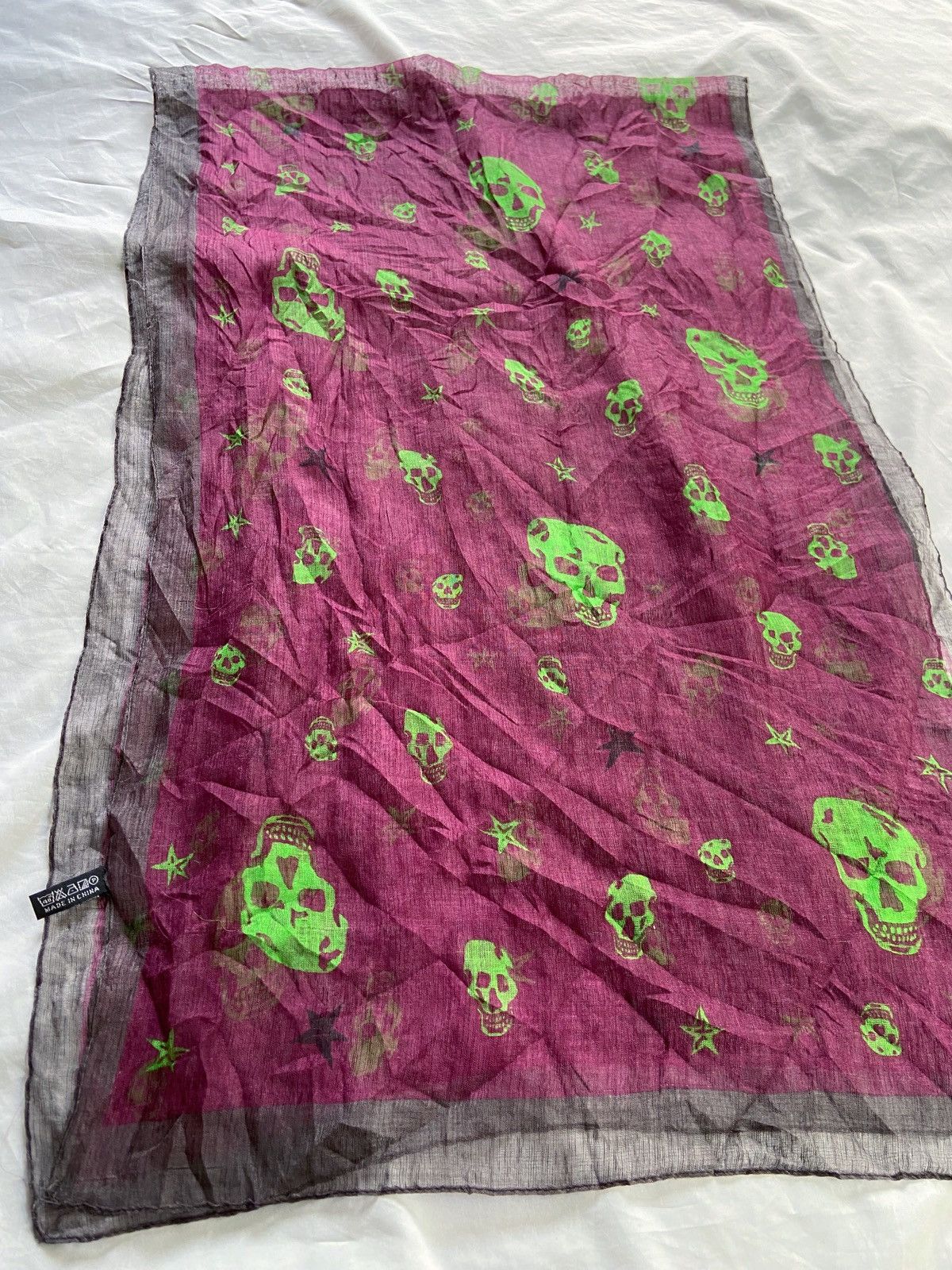 Japanese Brand UKNOWN BRAND SKULL SCARF Size ONE SIZE - 9 Thumbnail