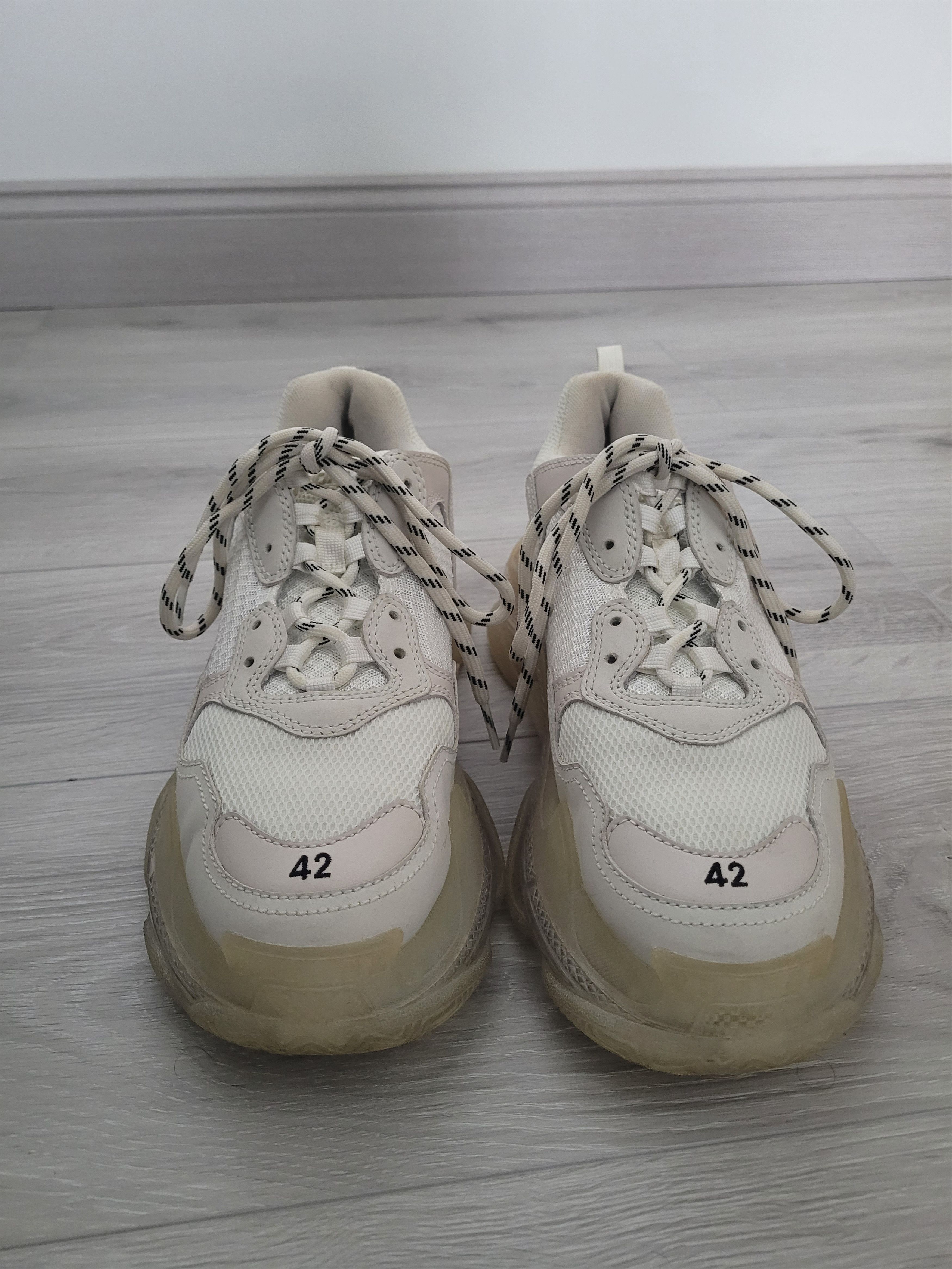 Balenciaga Balenciaga Triple S Men White Clear Sole Size US 9 / EU 42 - 5 Thumbnail