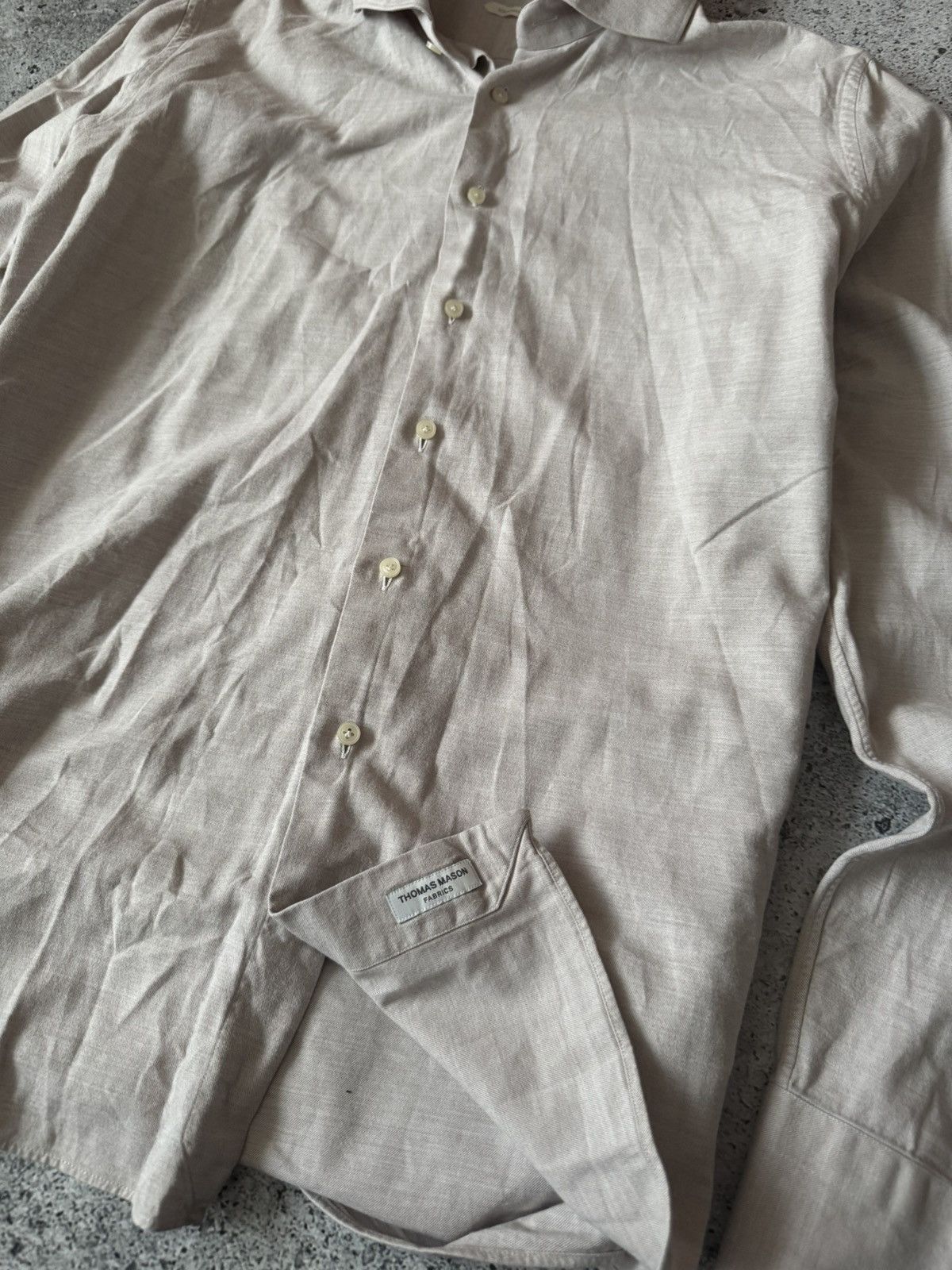 Suitsupply Suitsupply Button Shirt Luxury Thomas Mason Fabrics L Size US L / EU 52-54 / 3 - 5 Thumbnail