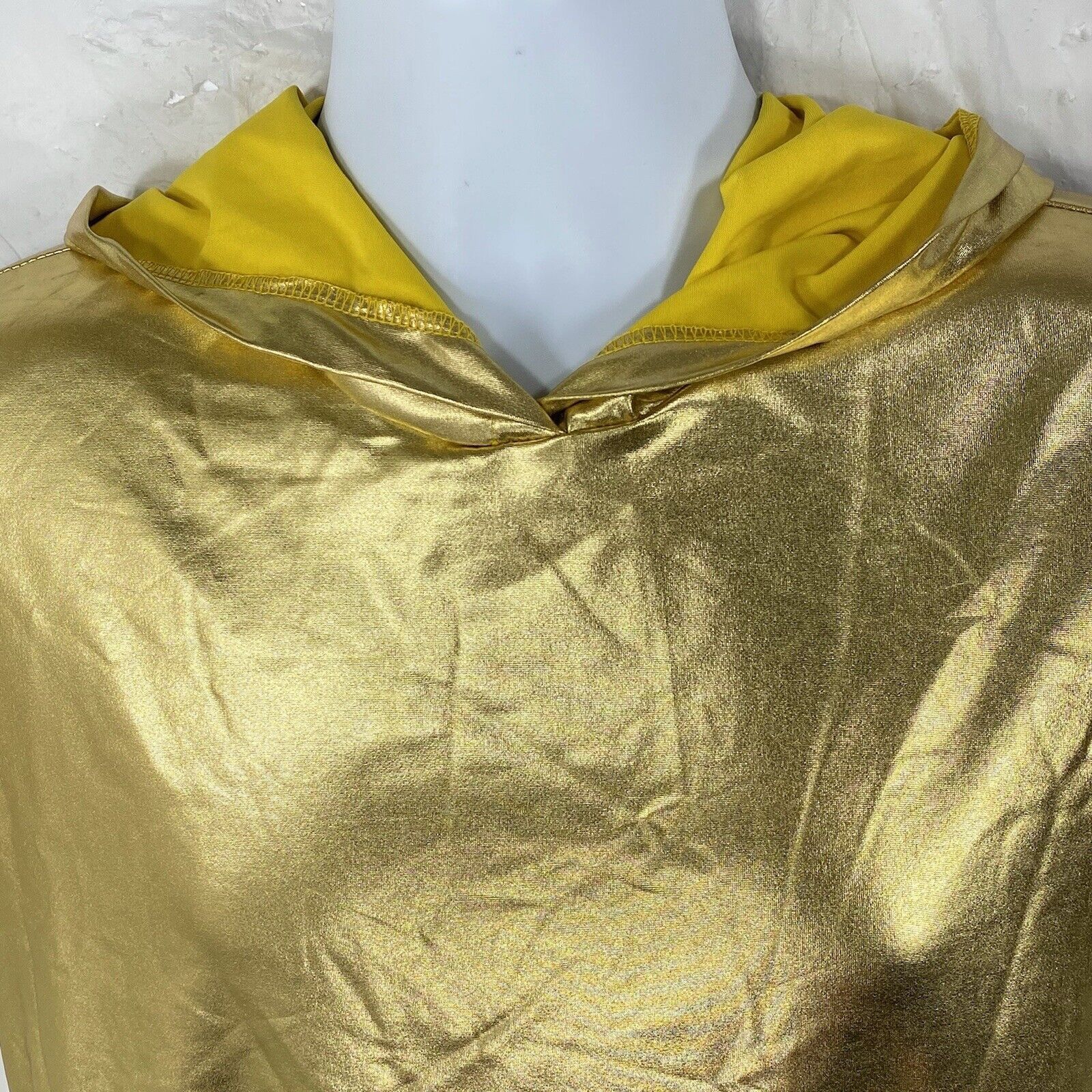 Other JOGAL Hooded Shirt Shiny Golden Reflective Hoodie NWT Size S / US 4 / IT 40 - 2 Thumbnail