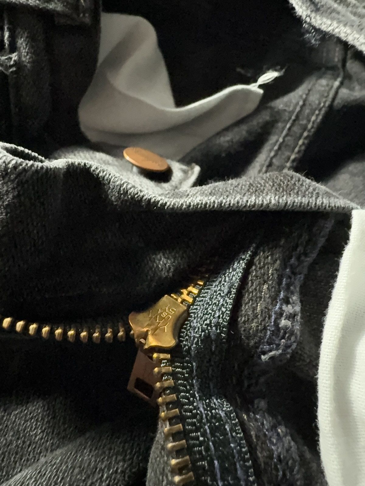 If Six Was Nine × Vintage × Wrangler Vintage 90s Y2K Wrangler USA Black Jeans baggy pants Size 26" / US 2 / IT 38 - 9 Thumbnail