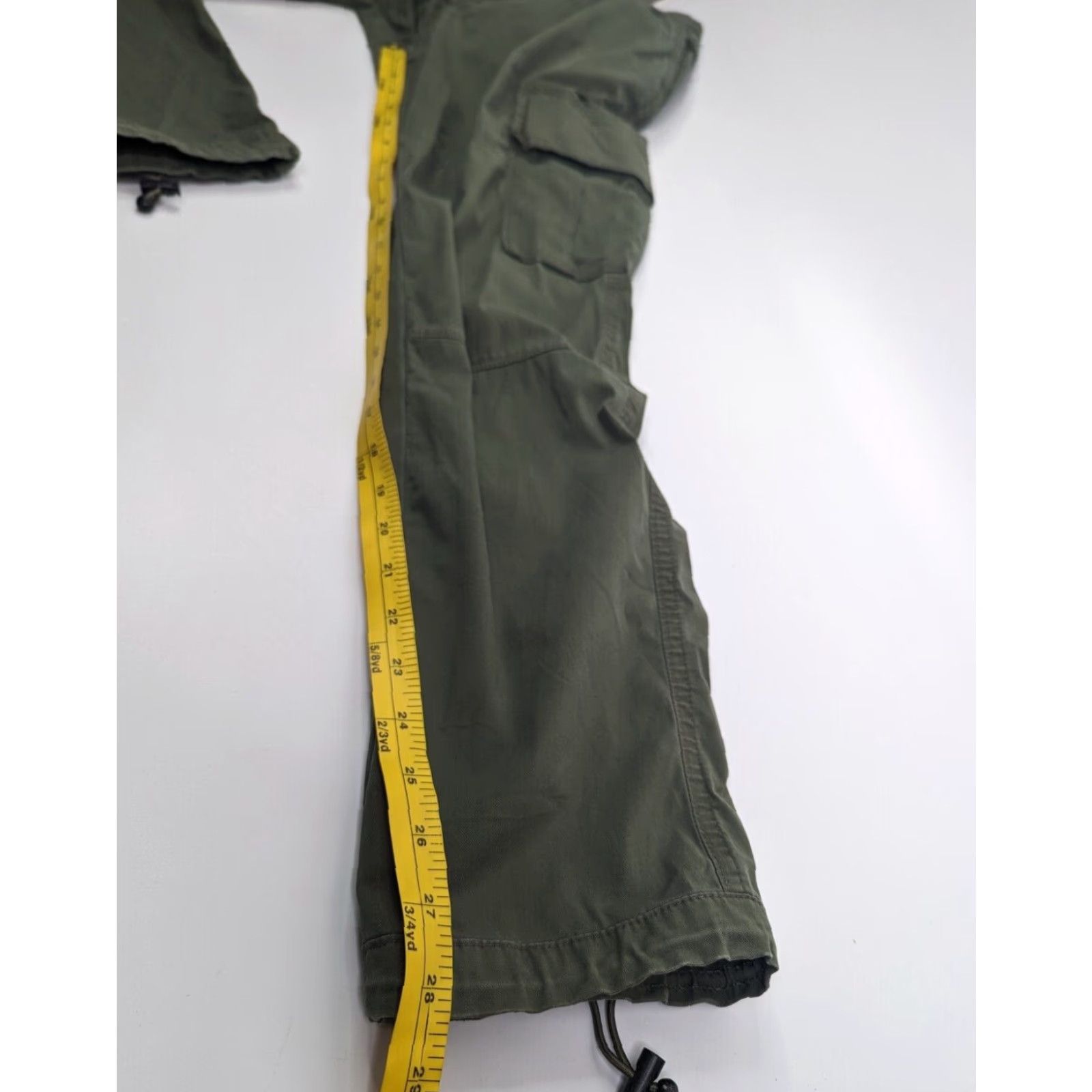 Abercrombie & Fitch VINTAGE Abercrombie & Fitch Pants Cargo 28x30 Green Military Skinny Relaxed Men 90s Army Workwear Casual Pants Size US 28 / EU 44 - 6 Thumbnail