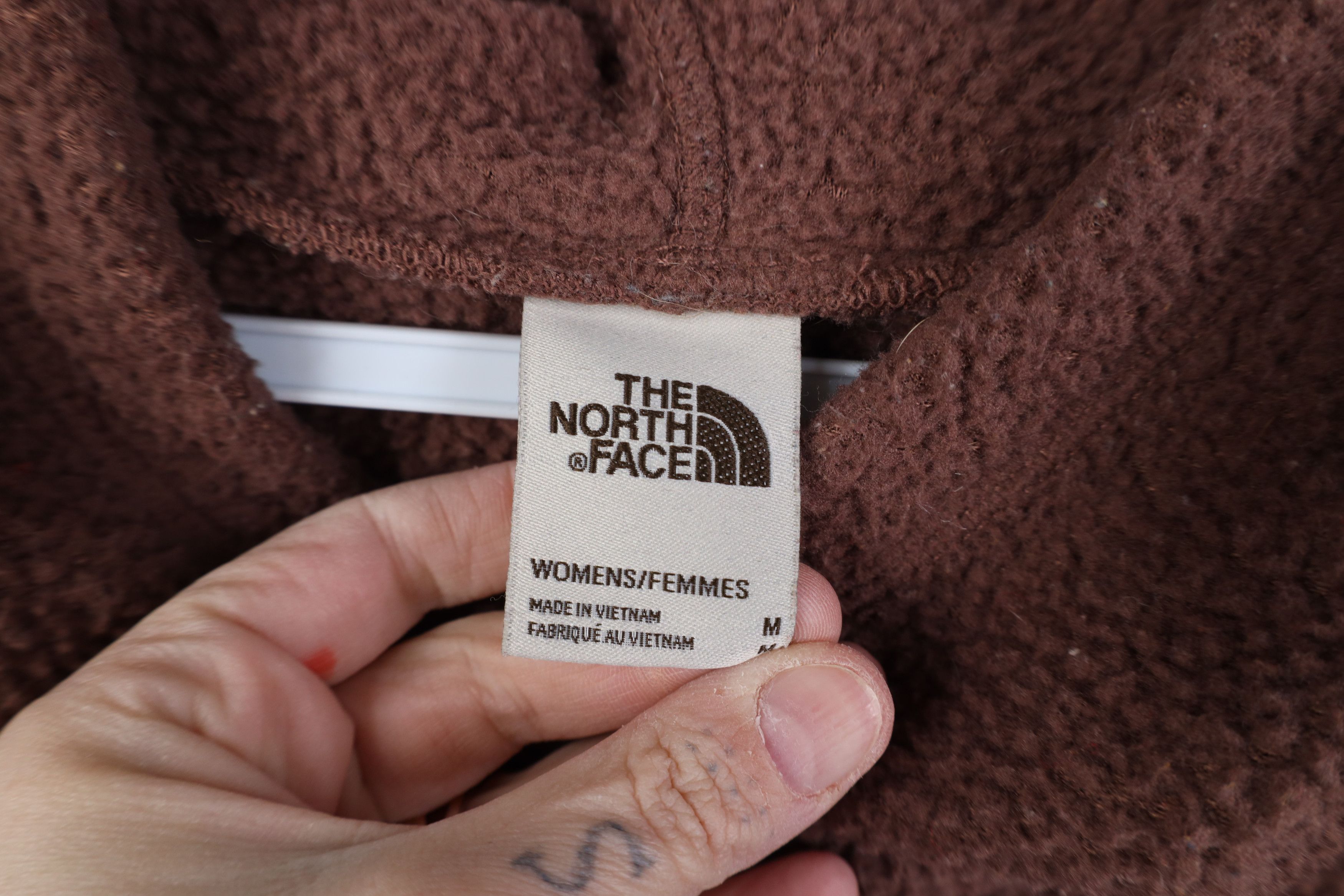 The North Face The North Face Spell Out Deep Pile Fleece Hoodie Sweatshirt Size M / US 6-8 / IT 42-44 - 9 Thumbnail