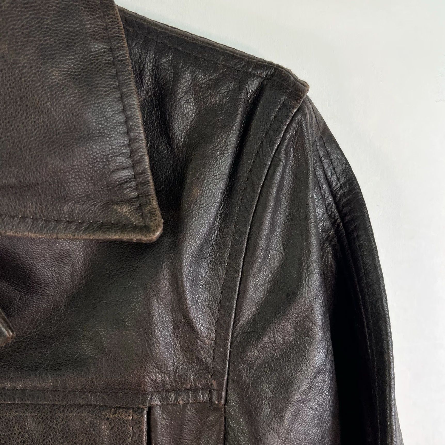 Vintage STS Ranch Wear Tell Texas Selah 100% Leather Jacket Womens XS Brown Jacket Womens XS Brown Western Classic Pockets Collared Vintage No (adjusted) Size XS / US 0-2 / IT 36-38 - 2 Thumbnail
