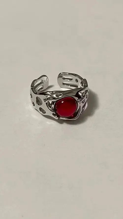 Other Electro Ring Crystal Stone Silver Abstract Star Pop Fantasy Size ONE SIZE - 4 Thumbnail