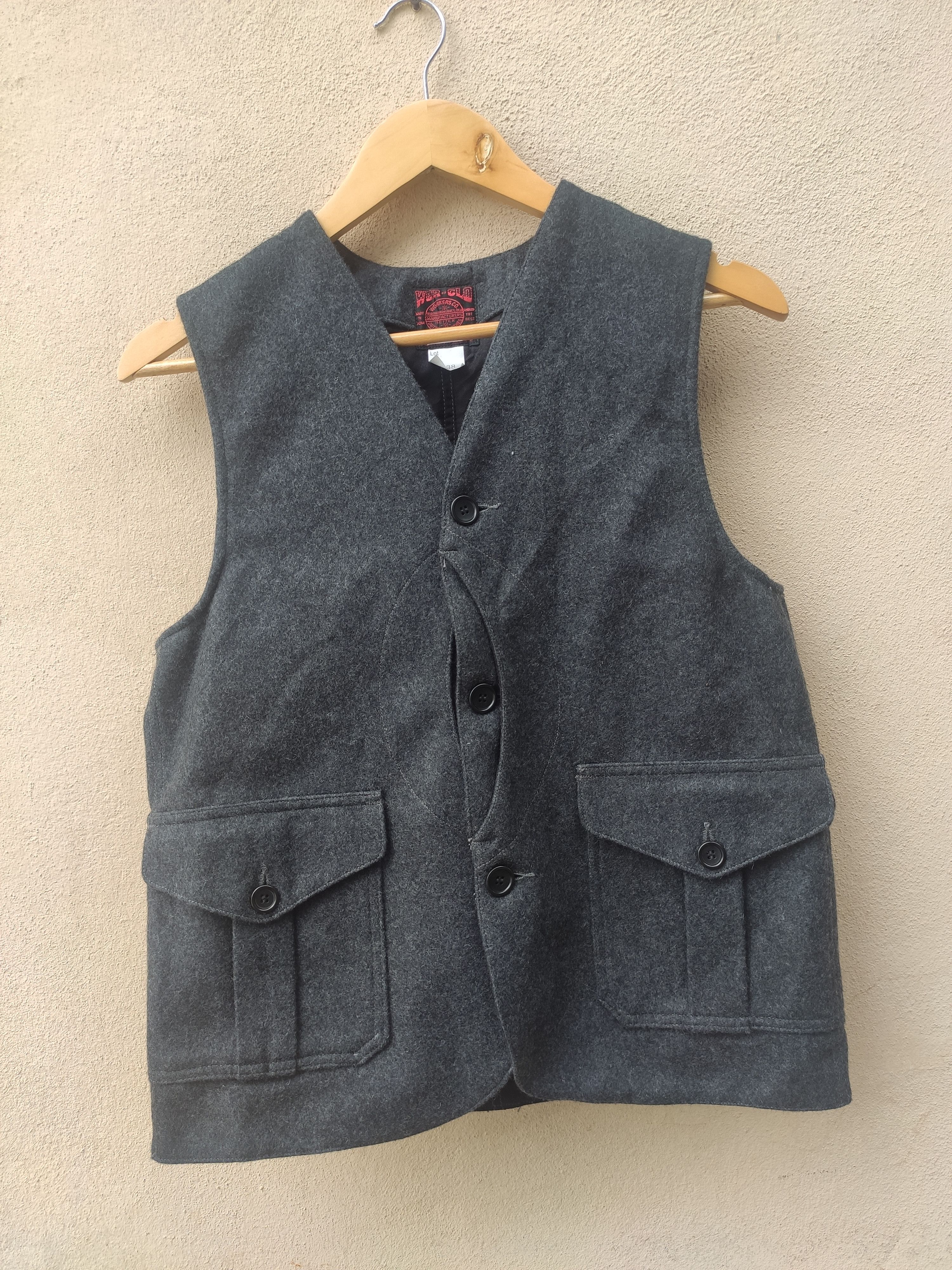 The Workers Club Vintage Workers.Co vest wool tactical Workers Clothing vest Size US S / EU 44-46 / 1 - 1 Thumbnail