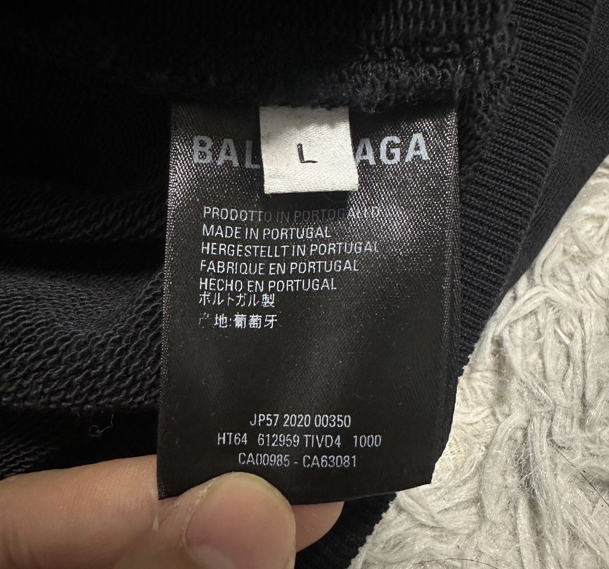 Balenciaga Balenciaga black logo sweatshirt2412-Nextarrow Size US L / EU 52-54 / 3 - 3 Thumbnail