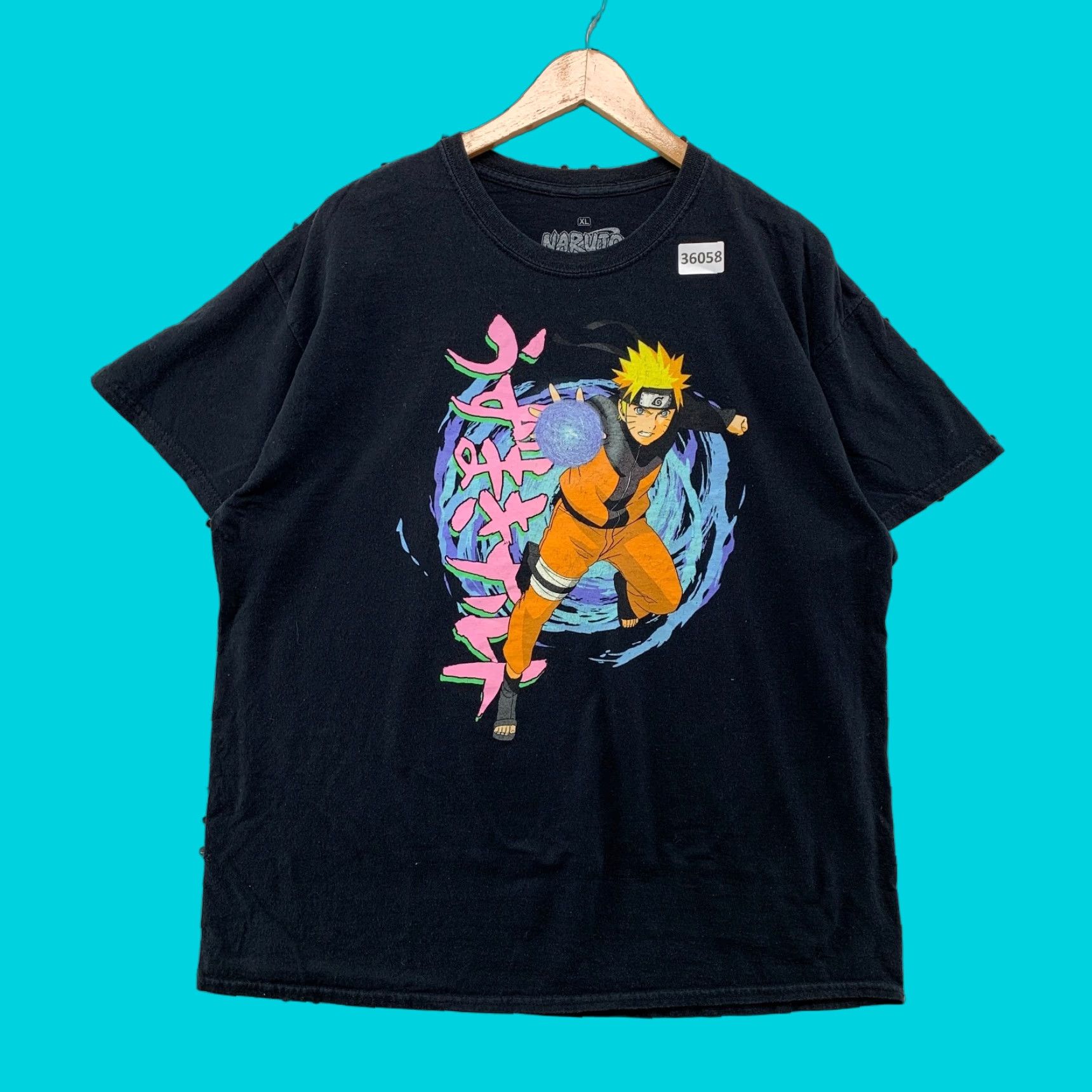 Vintage VINTAGE Naruto Shippuden Anime T-Shirt Mens XL Black Short Sleeve 90s Size US XL / EU 56 / 4 - 1 Thumbnail