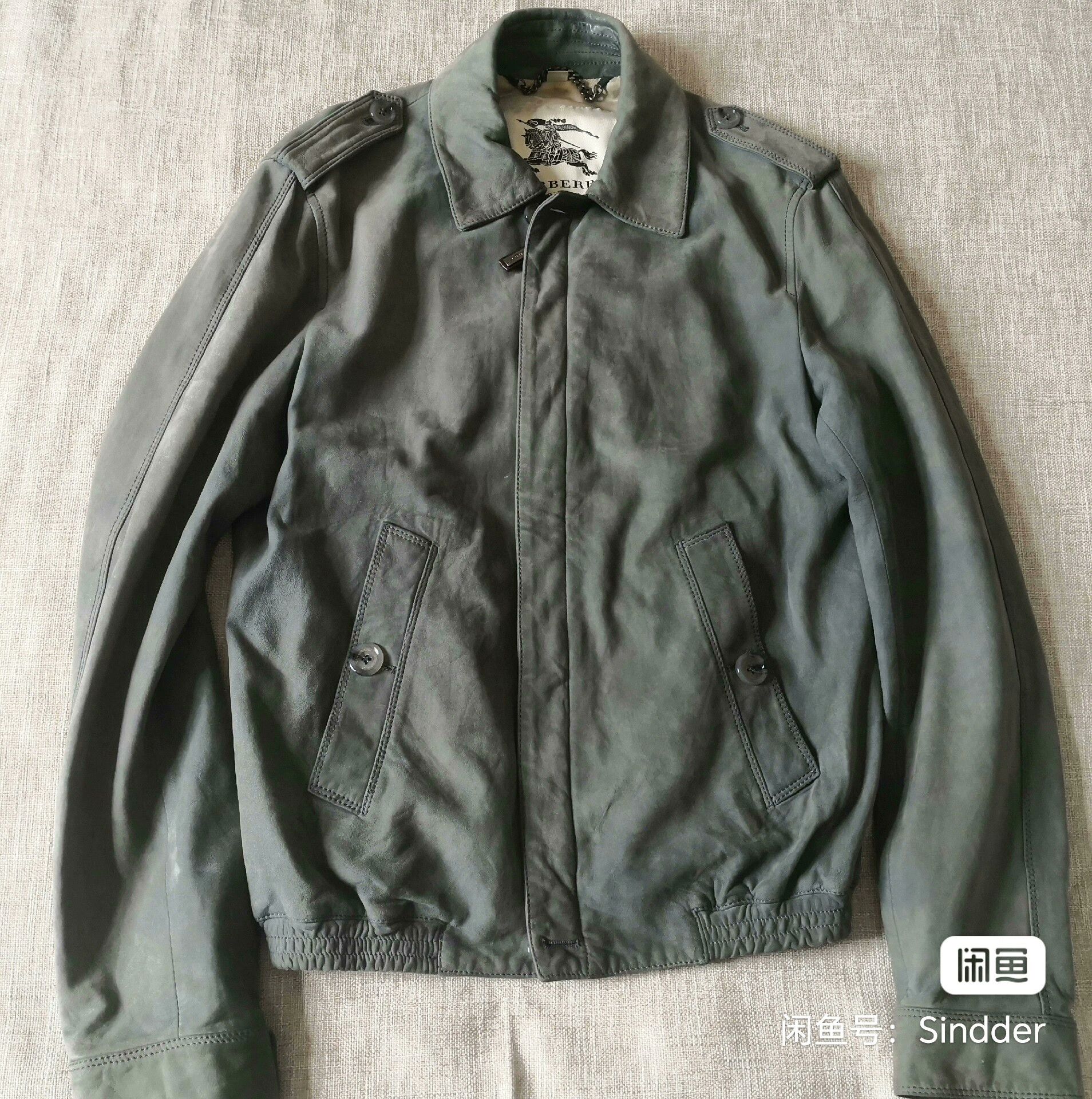 Burberry Burberry Men's Leather Jacket Size US M / EU 48-50 / 2 - 1 Thumbnail