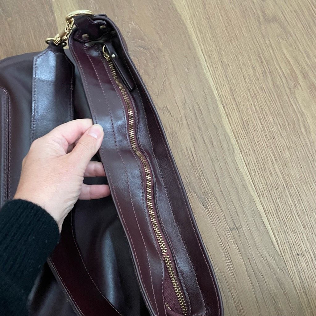 Other Iacucci Bordeaux Leather Patchwork Strap Hobo Shoulder Bag P Size ONE SIZE - 5 Thumbnail