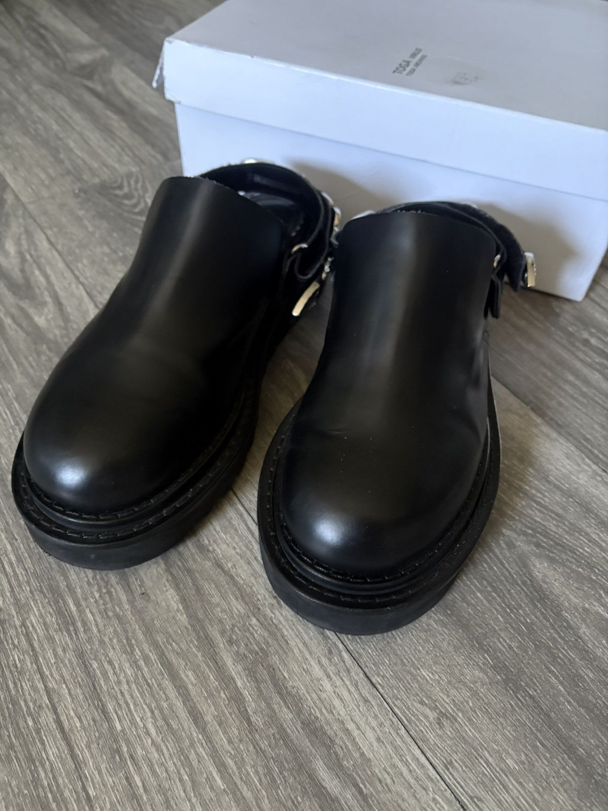 TOGA VIRILIS Toga virilis leather slip ons Size US 9 / EU 42 - 7 Thumbnail