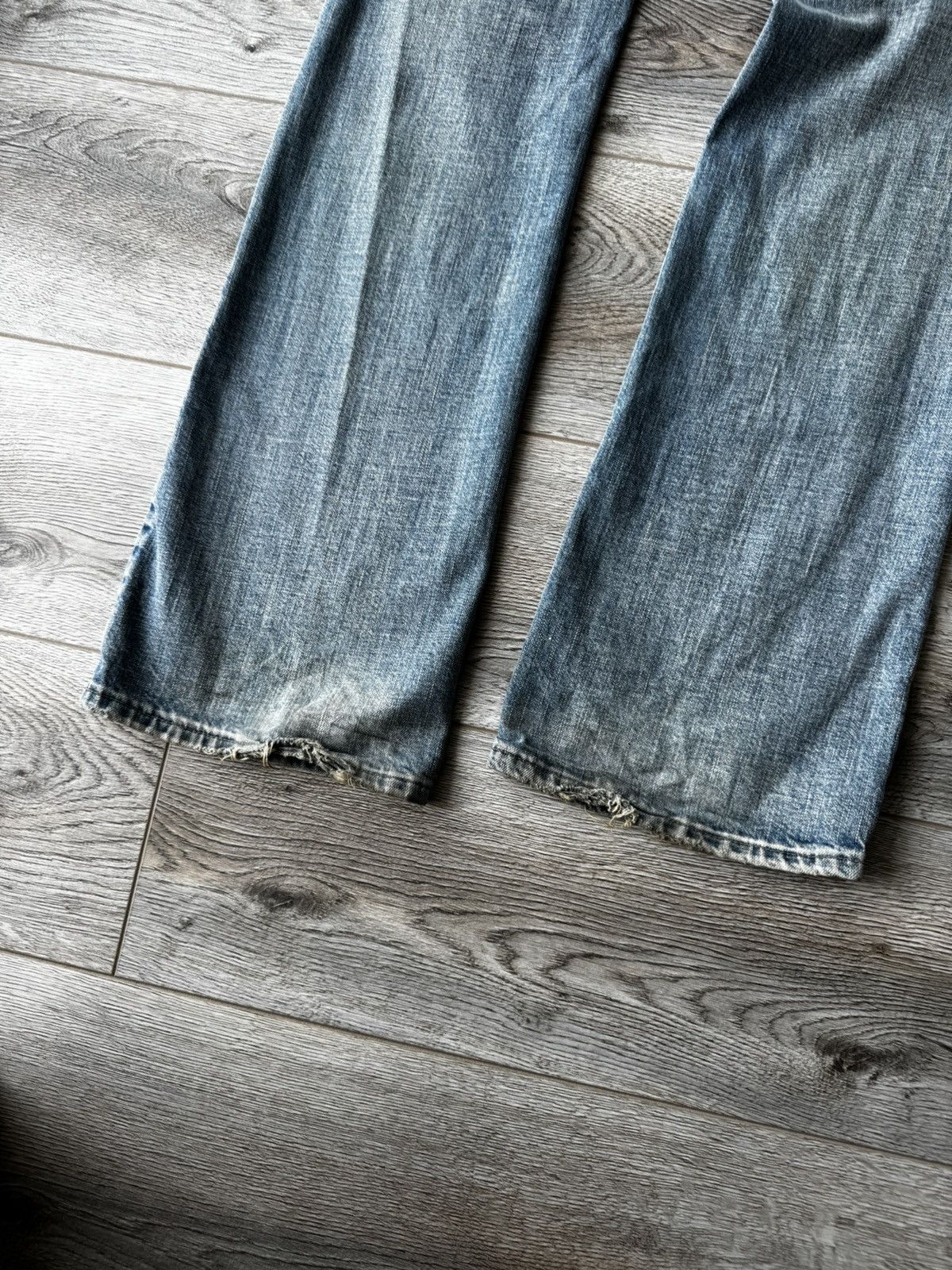 Armani Vintage Armani Jeans Y2k Bootcut Distressed Womens Jeans Size 27" / US 4 / IT 40 - 3 Thumbnail
