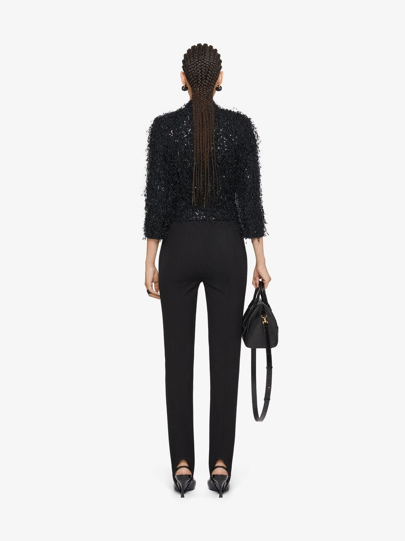 Givenchy o1w1db10326 Little Sequins Jacket in Black Size XXS / US 00 / IT 34 - 4 Thumbnail