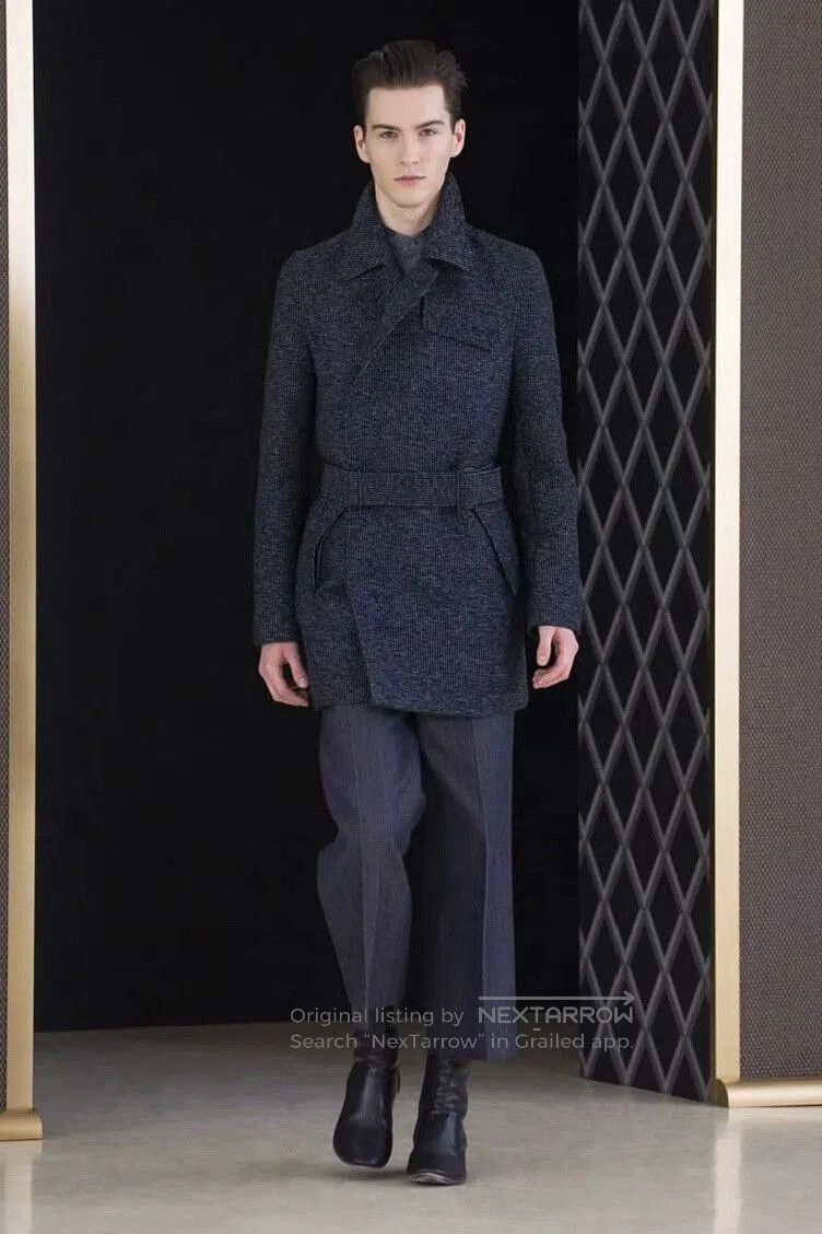Balenciaga Balenciaga FW13 Black Gray Blend Coat. Size US L / EU 52-54 / 3 - 1 Thumbnail