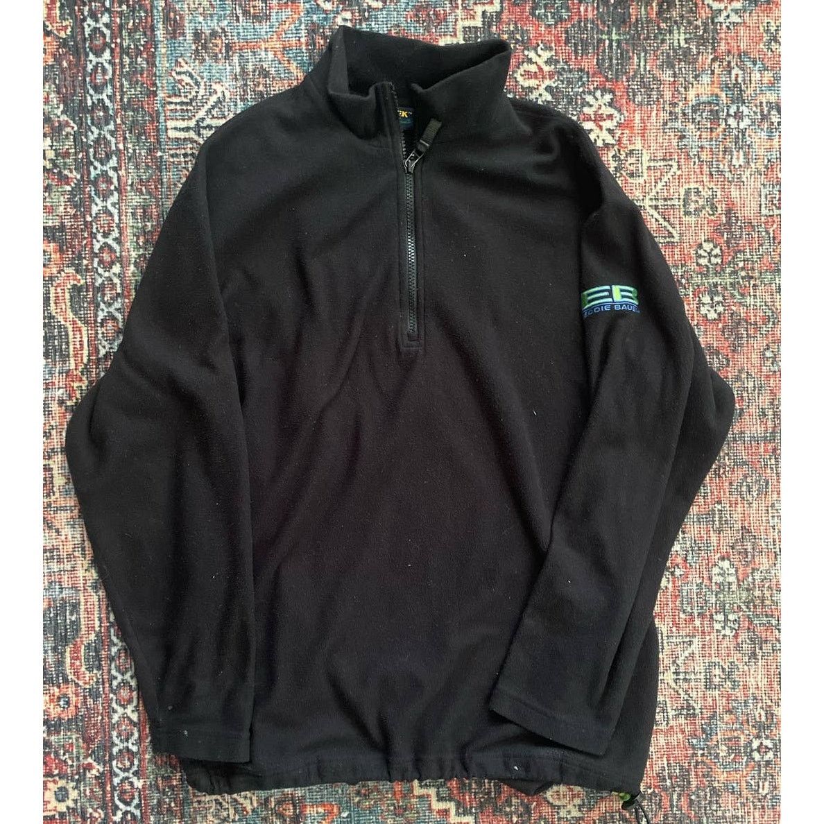 Eddie Bauer Vtg Eddie Bauer Ebtek 1/4 Zip Black Polartec Fleece, Small Size US S / EU 44-46 / 1 - 1 Thumbnail