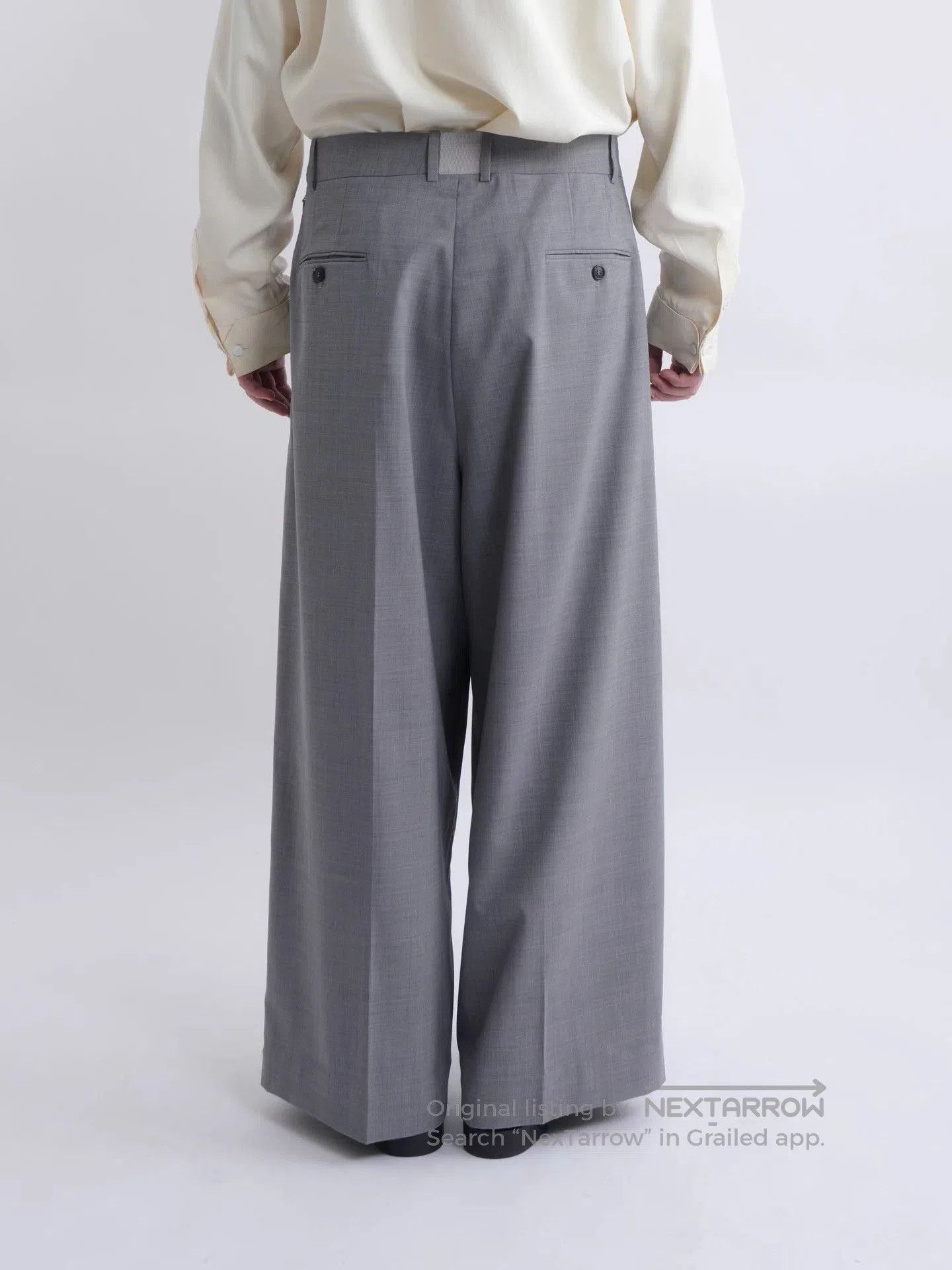 Hed Mayner Gray Wide-Leg Casual Pants Size 32. Size US 32 / EU 48 - 3 Thumbnail