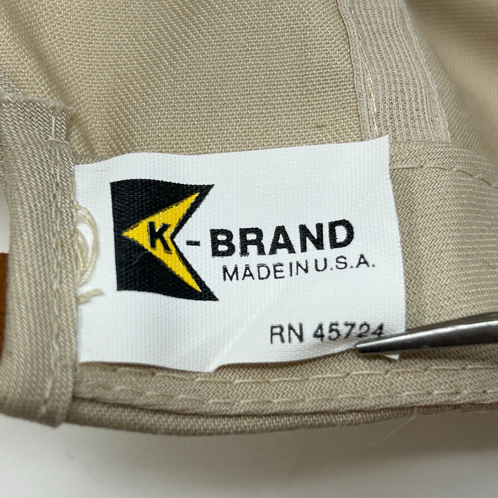 Vintage Vintage 80s Chevron Ortho Hat Baseball Cap Beige Size ONE SIZE - 9 Thumbnail