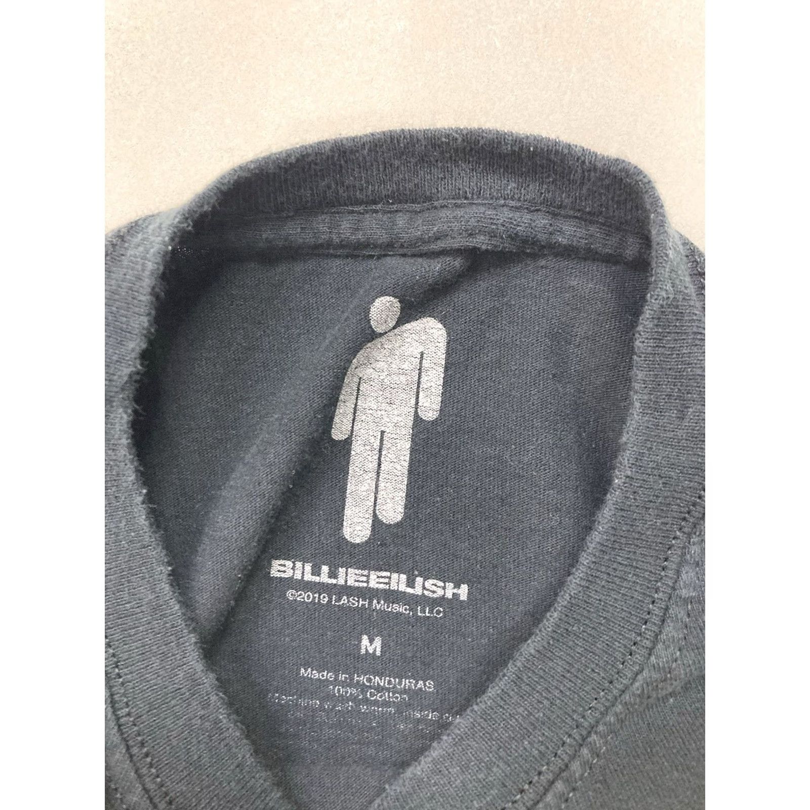 Vintage Billie Eilish T-shirt Women Medium Black Short Sleeve Music Shirt Size M / US 6-8 / IT 42-44 - 4 Thumbnail