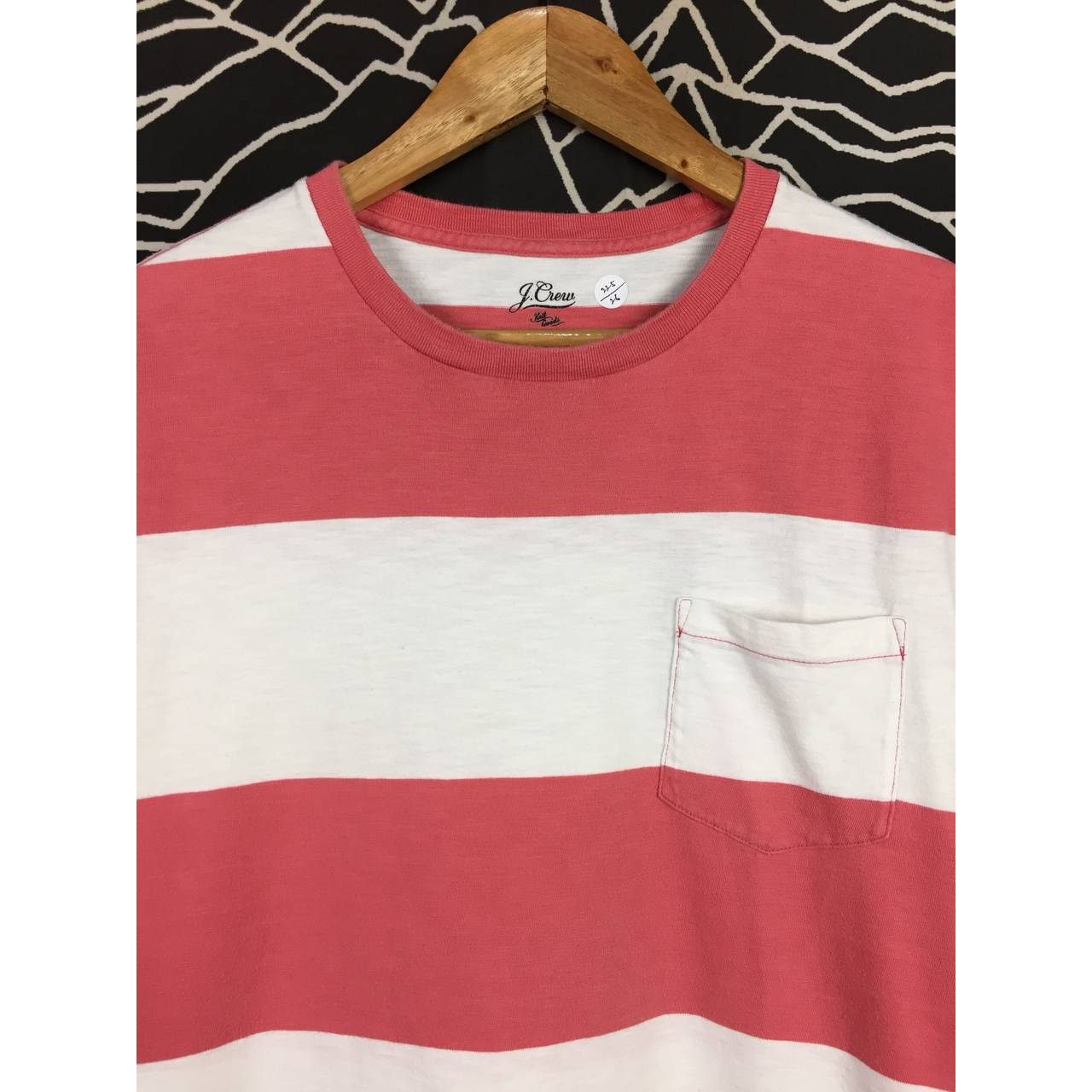 J.Crew J.Crew Slub Cotton Yarns Striped Essential Pocket Tee Size L Size US L / EU 52-54 / 3 - 3 Thumbnail