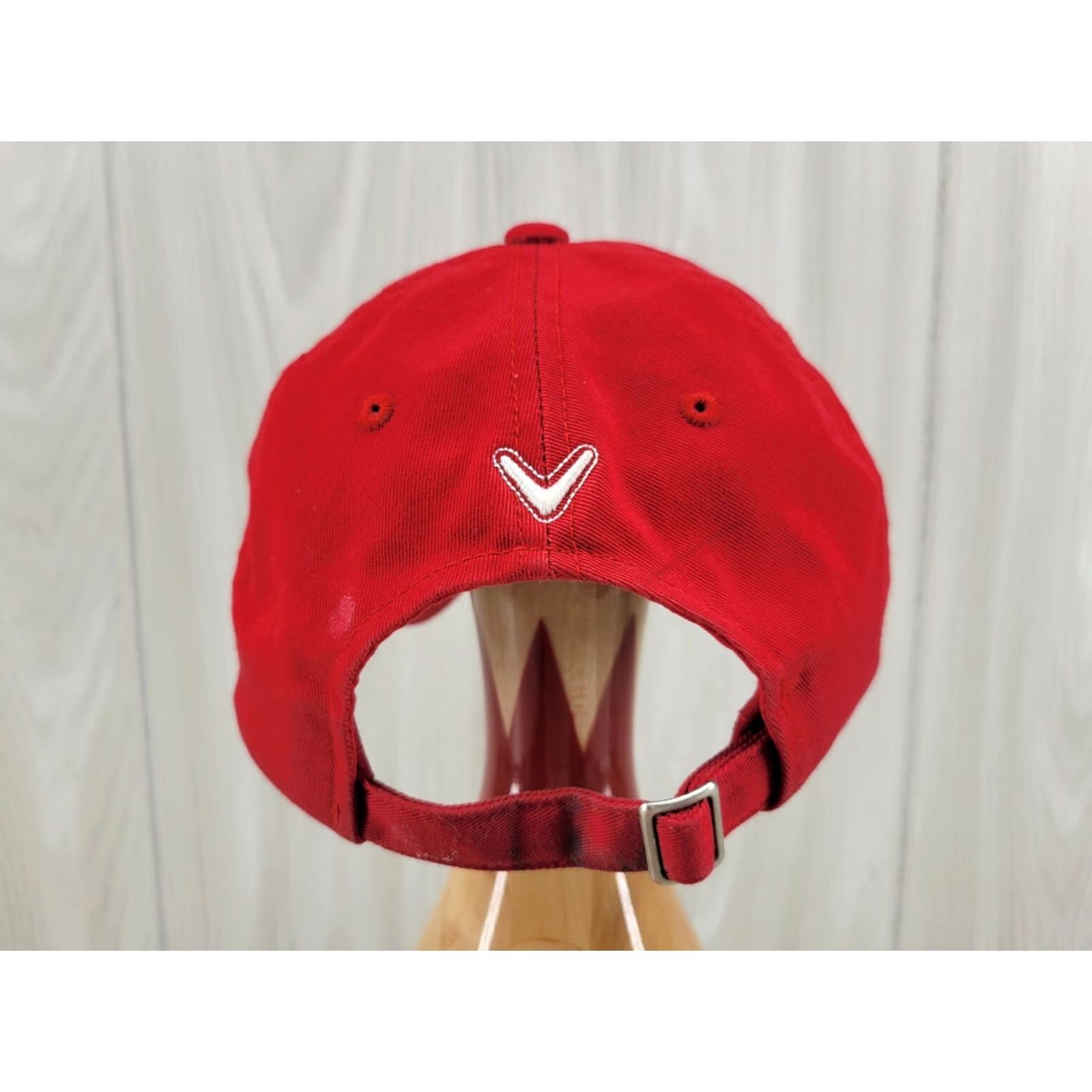 Callaway Callaway Distressed Red Adult Strapback Golf Hat Cap Baseball Cap Men Size ONE SIZE - 7 Thumbnail