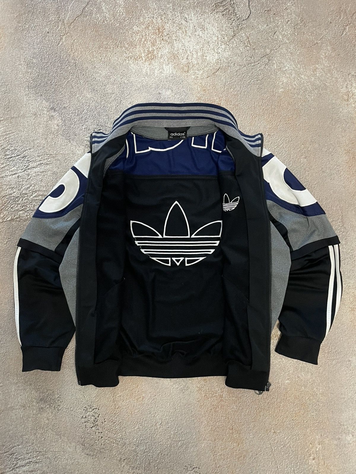 Adidas Vintage Adidas Big Logo Cotton Track Jacket Size US M / EU 48-50 / 2 - 7 Thumbnail
