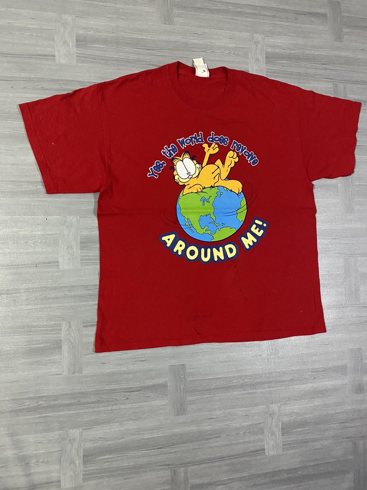Vintage Vintage Garfield “Yes The World Does Revolve Around Me!” Size US XL / EU 56 / 4 - 3 Thumbnail