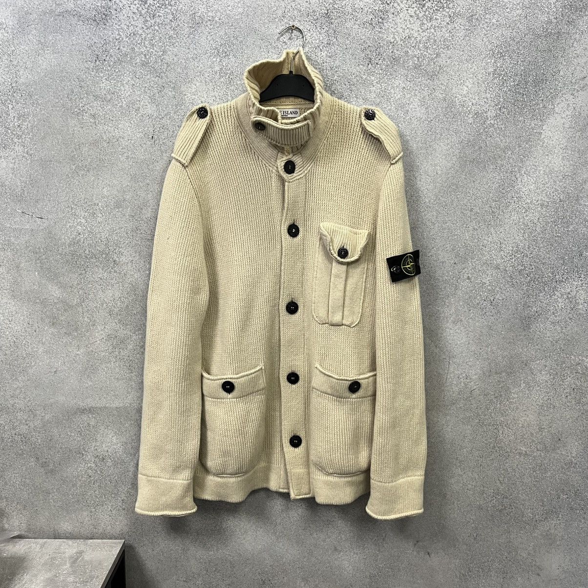 Stone Island Stone Island Vintage Cardigan Size US XL / EU 56 / 4 - 1 Thumbnail
