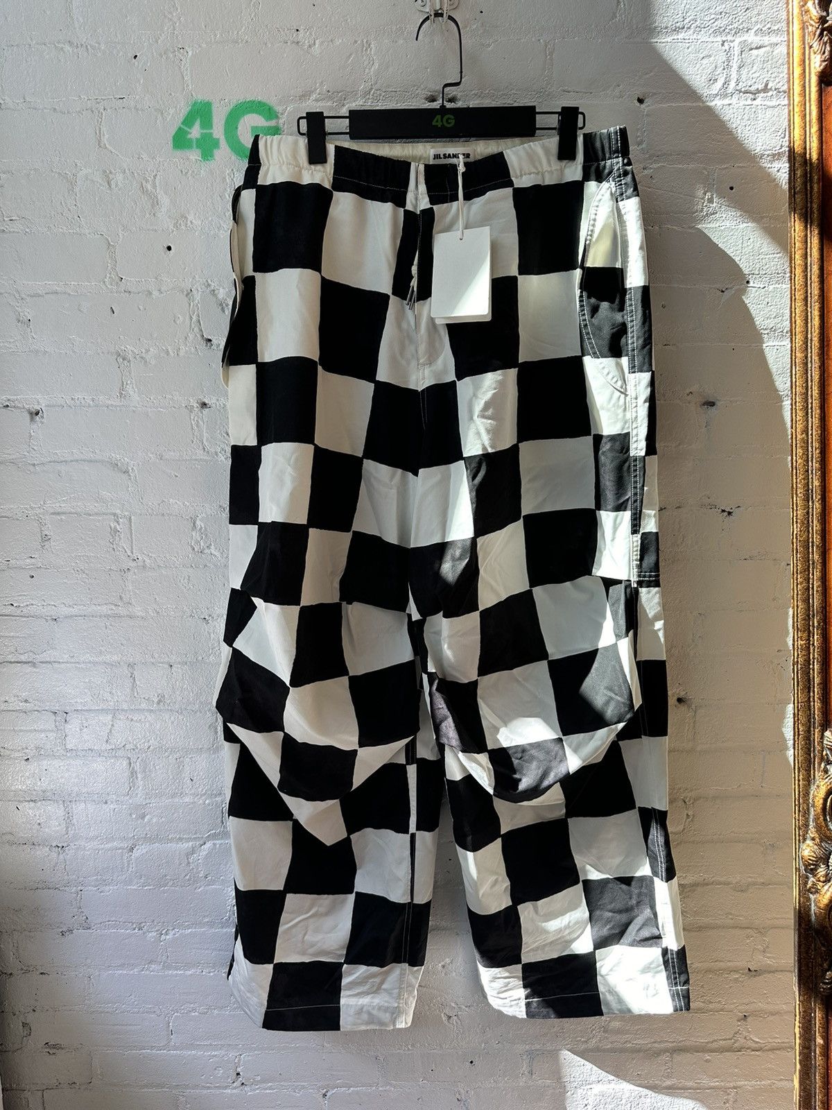 Jil Sander JILL SANDERS CHECKERED BOARD RUNWAY CARGOS Size US 34 / EU 50 - 1 Thumbnail