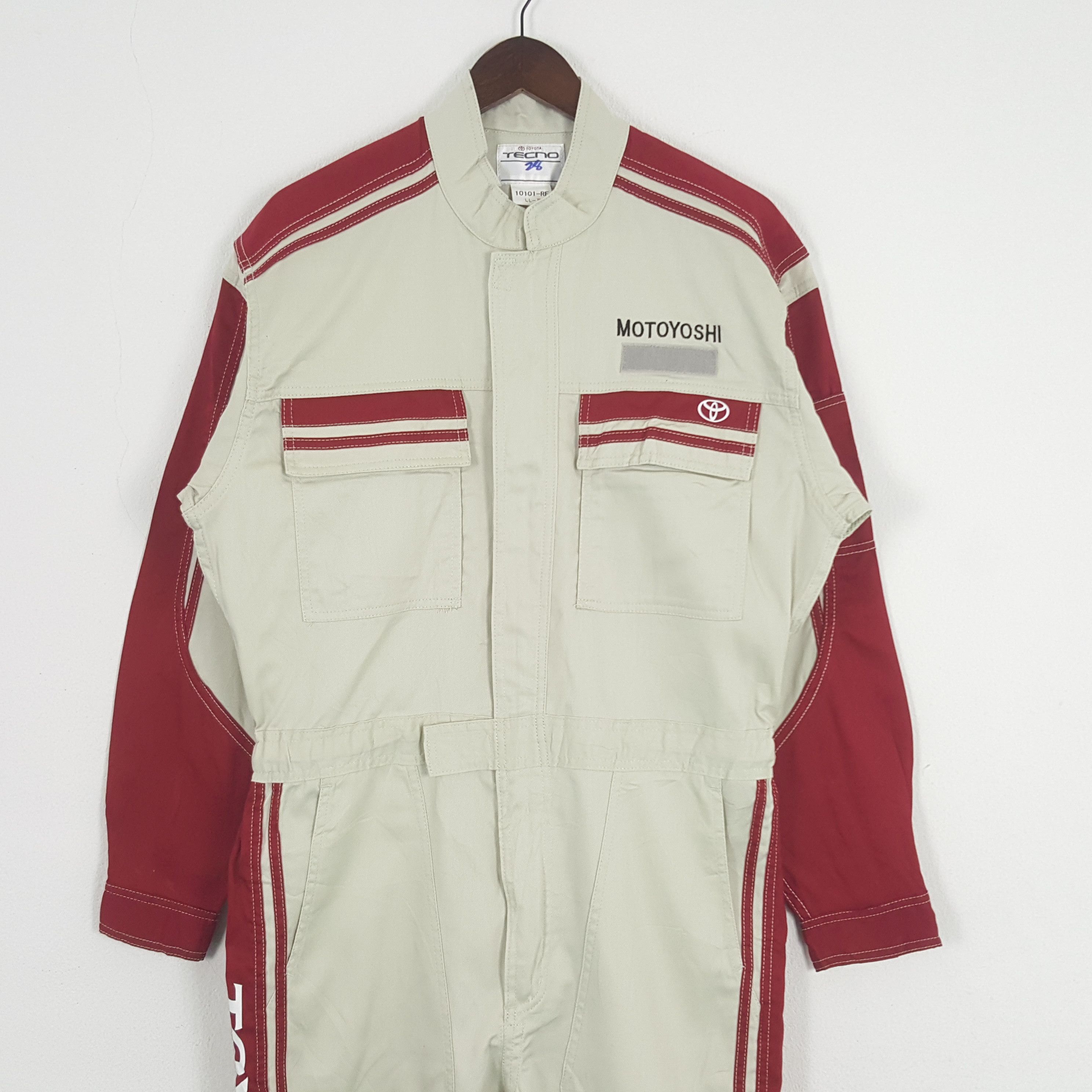 Japanese Brand × Vintage Vintage Toyota Tecno Japanese Brand Racing Coverall Jacket Size US M / EU 48-50 / 2 - 5 Thumbnail