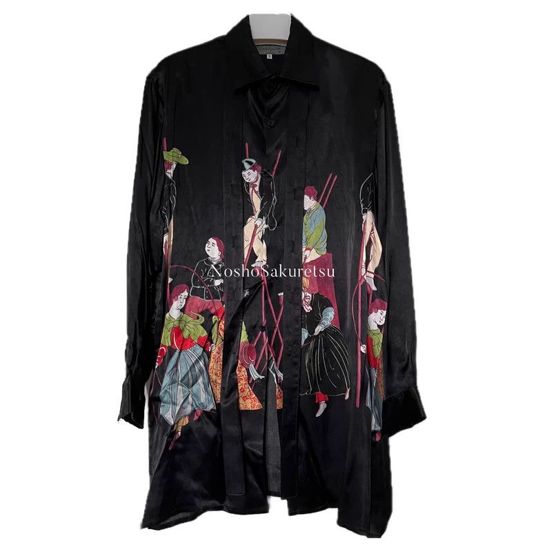 Yohji Yamamoto Yohji Yamamoto 2021 Reissue Print Long Shirt Size US S / EU 44-46 / 1 - 1 Thumbnail