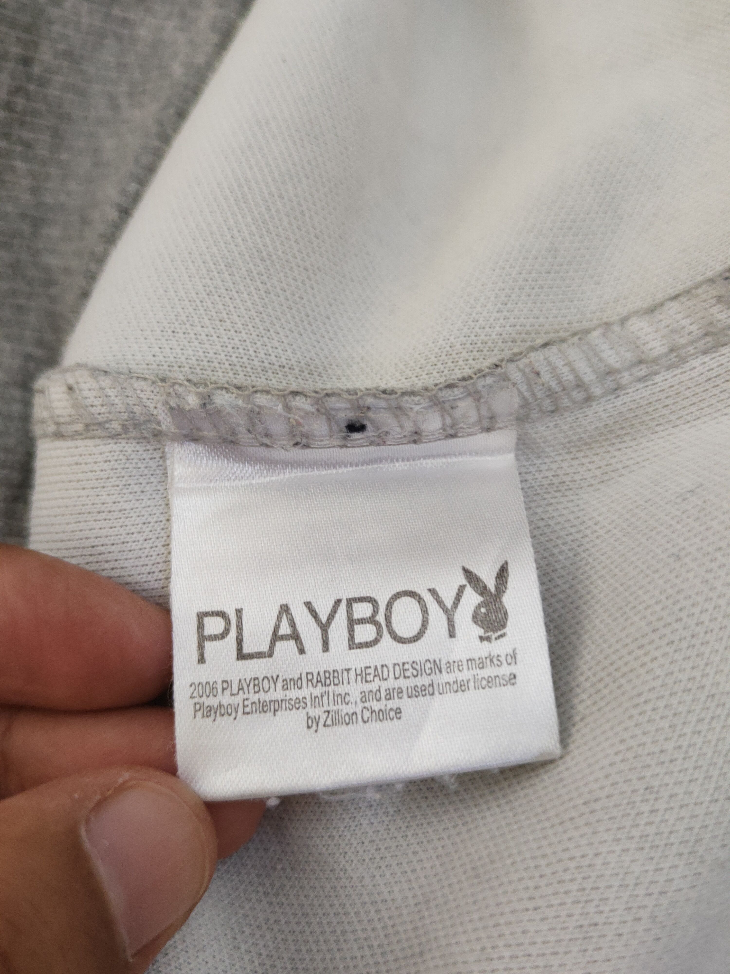 Japanese Brand Playboy vintage big logo Gray Sweatshirts #W1373 Size US L / EU 52-54 / 3 - 12 Thumbnail