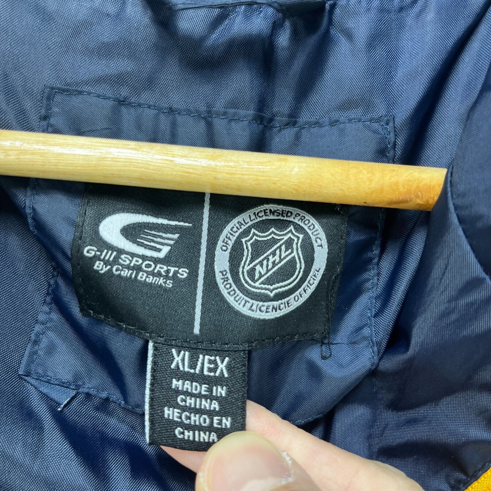 NHL × Vintage Vintage '90s Buffalo Sabres NHL Windbreaker Jacket XL Size US XL / EU 56 / 4 - 4 Thumbnail