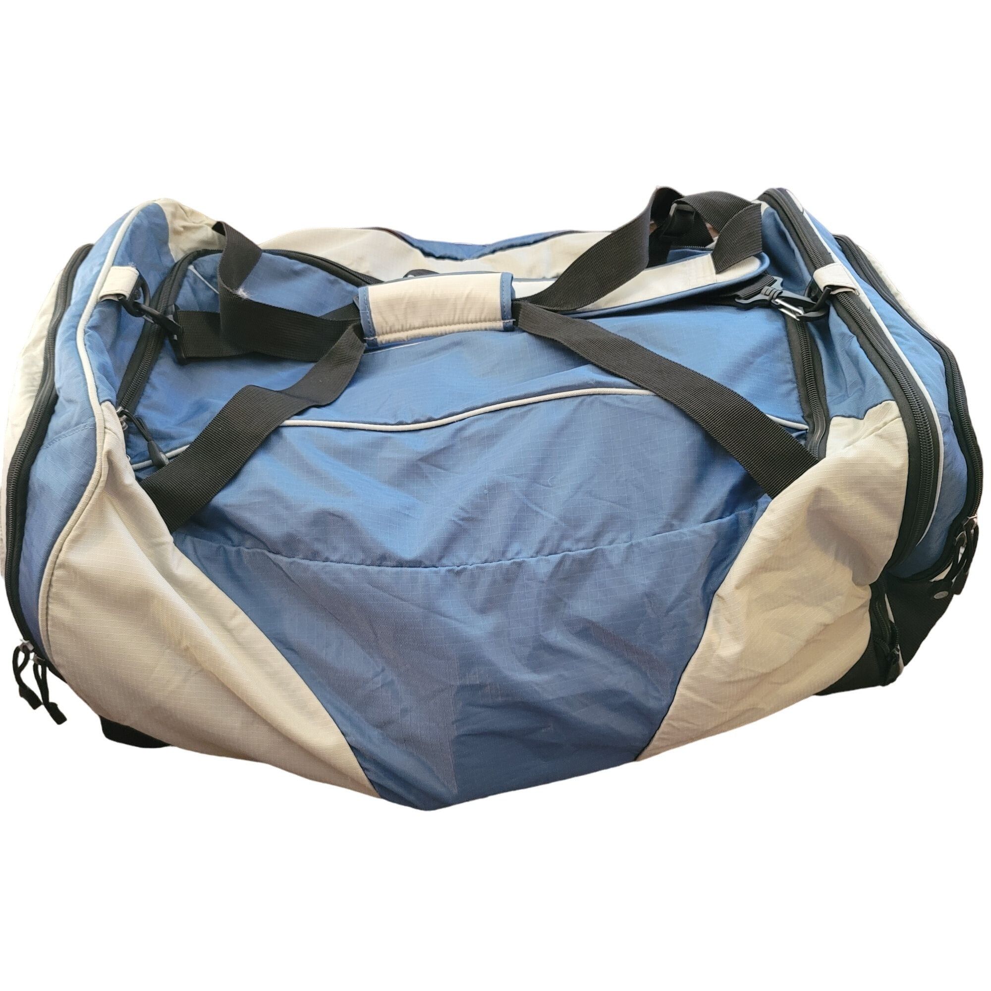 Timberland Timberland Large Blue & Grey Duffel Bag With Multiple Compar Size ONE SIZE - 8 Thumbnail