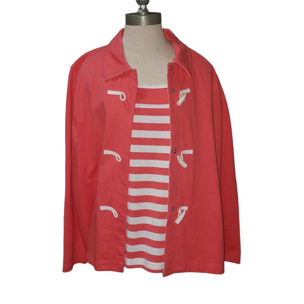 Designer CT380 Onque Nautical Orange & White 3 Piece Leisure Suit XL Size ONE SIZE - 1 Thumbnail