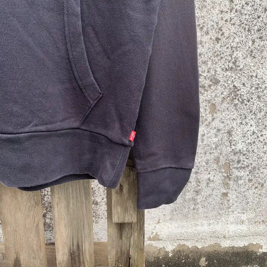 LVC × Levi's × Vintage Y2K Levi’s Box Hoodie Levis Sweater Black Faded Pullover Size US M / EU 48-50 / 2 - 4 Thumbnail