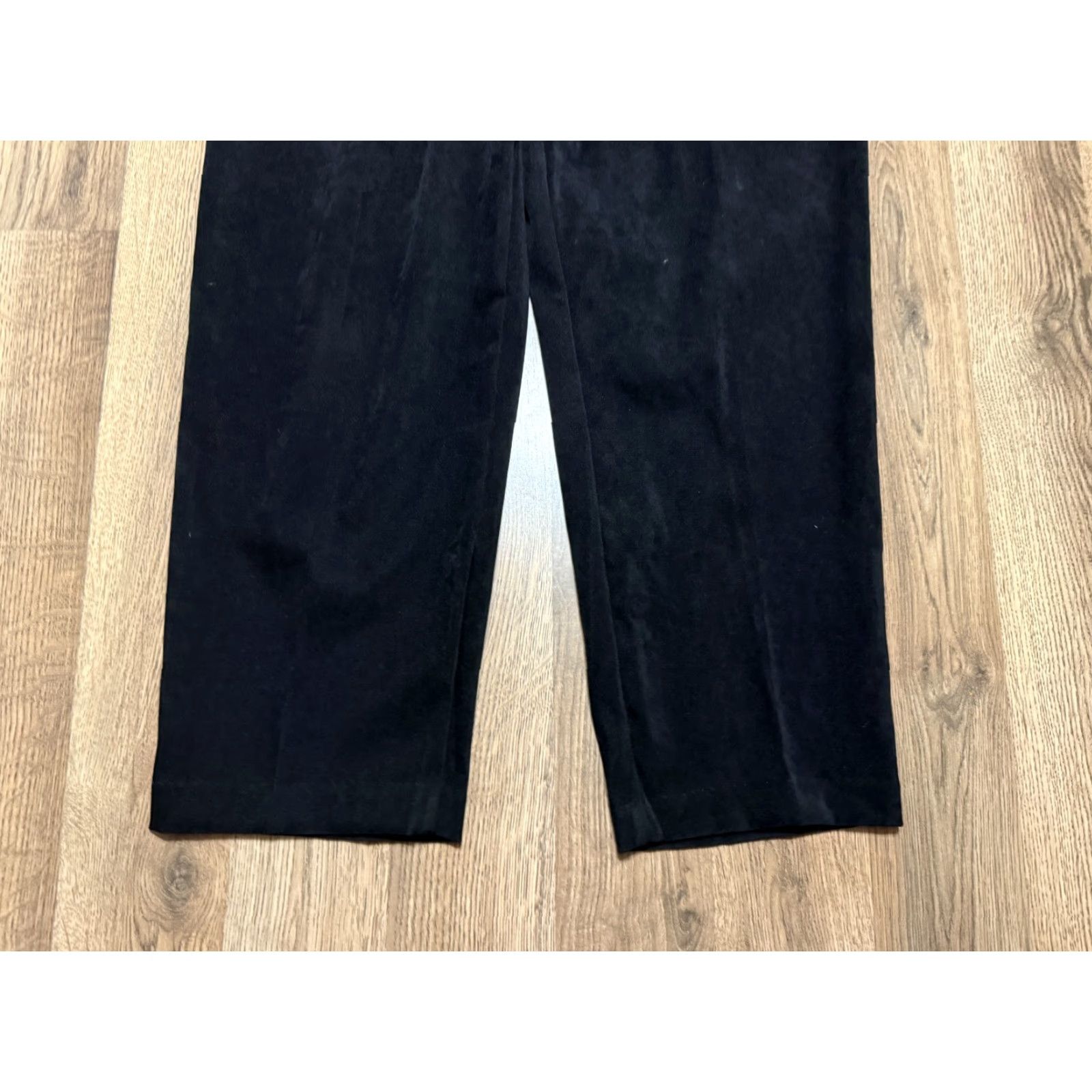 Vintage Briggs Pants, Women's Size 10 Petite Black Straight Leg Pull On Size 32" / US 10 / IT 46 - 3 Thumbnail