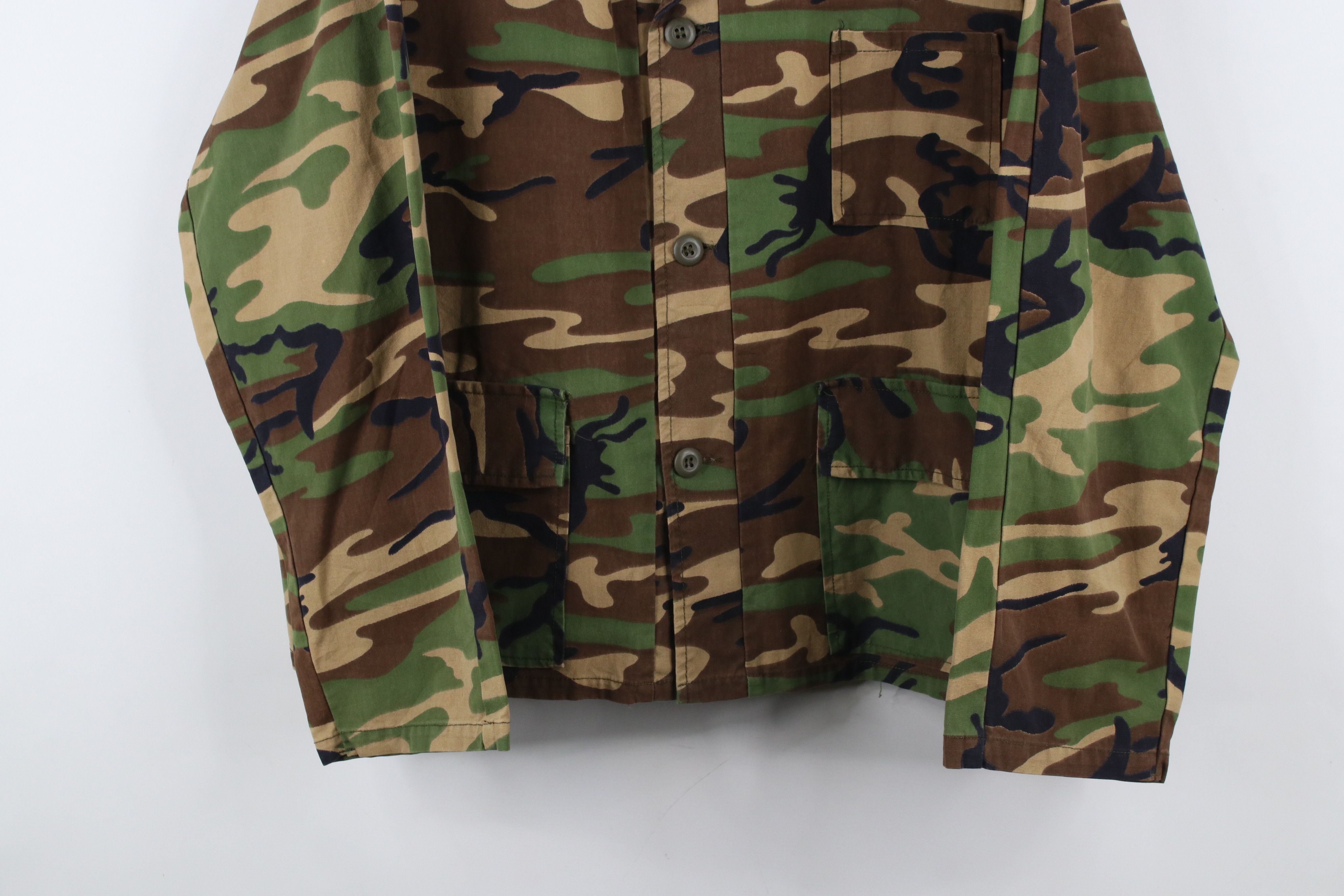 Vintage Vintage 70s Streetwear Camouflage Hunting Field Jacket Size US L / EU 52-54 / 3 - 3 Thumbnail