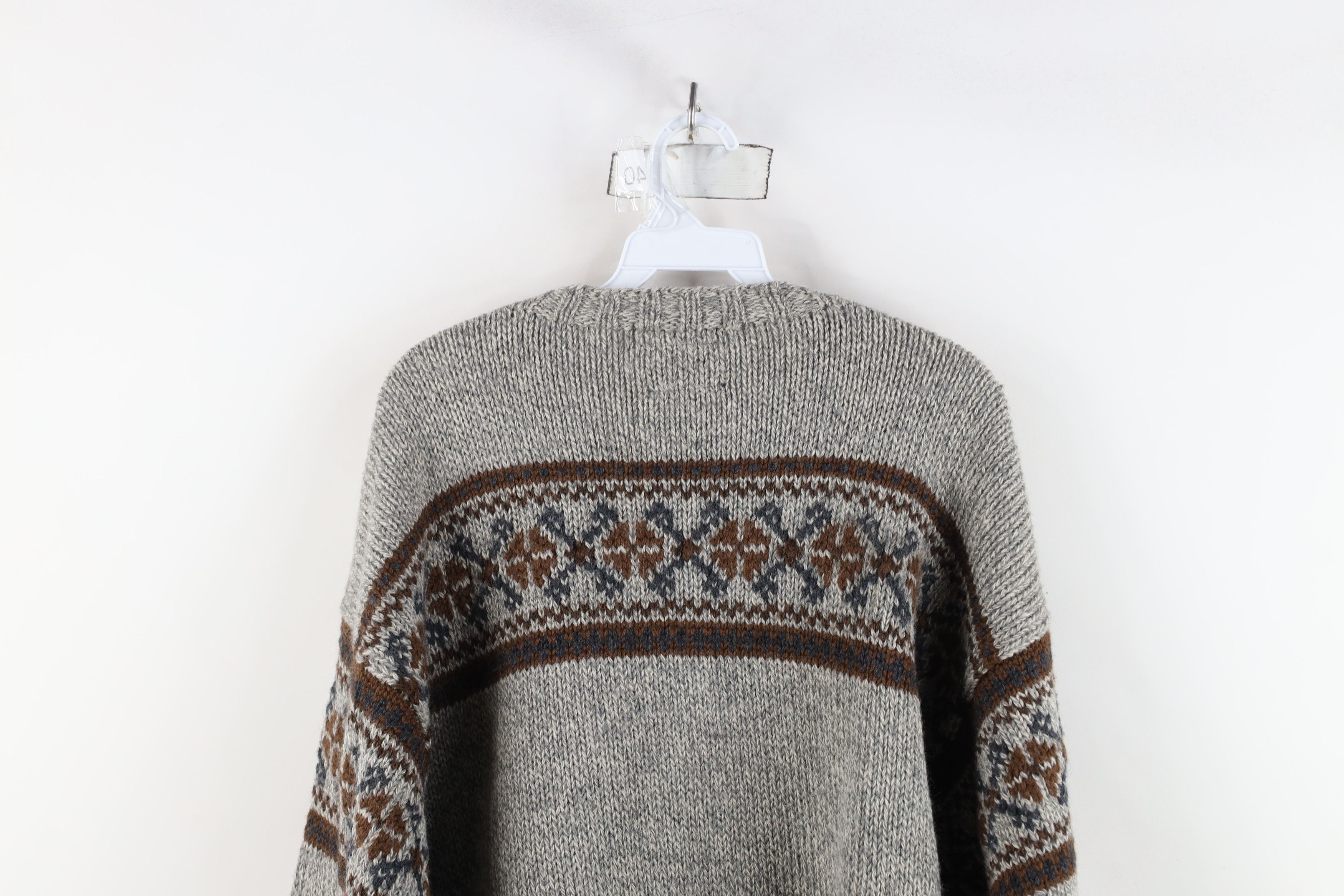 Tommy Hilfiger × Vintage Vintage 90s Tommy Hilfiger Knit Reindeer Fair Isle Sweater Size US M / EU 48-50 / 2 - 11 Thumbnail