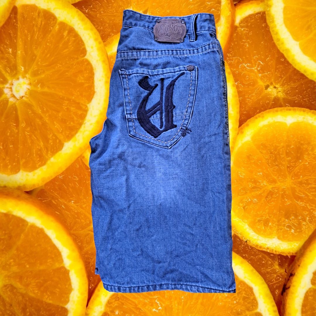 Ecko Unltd. Ecko Unltd Denim Jean Shorts With U on Back Pockets Size 36 Size US 36 / EU 52 - 1 Thumbnail