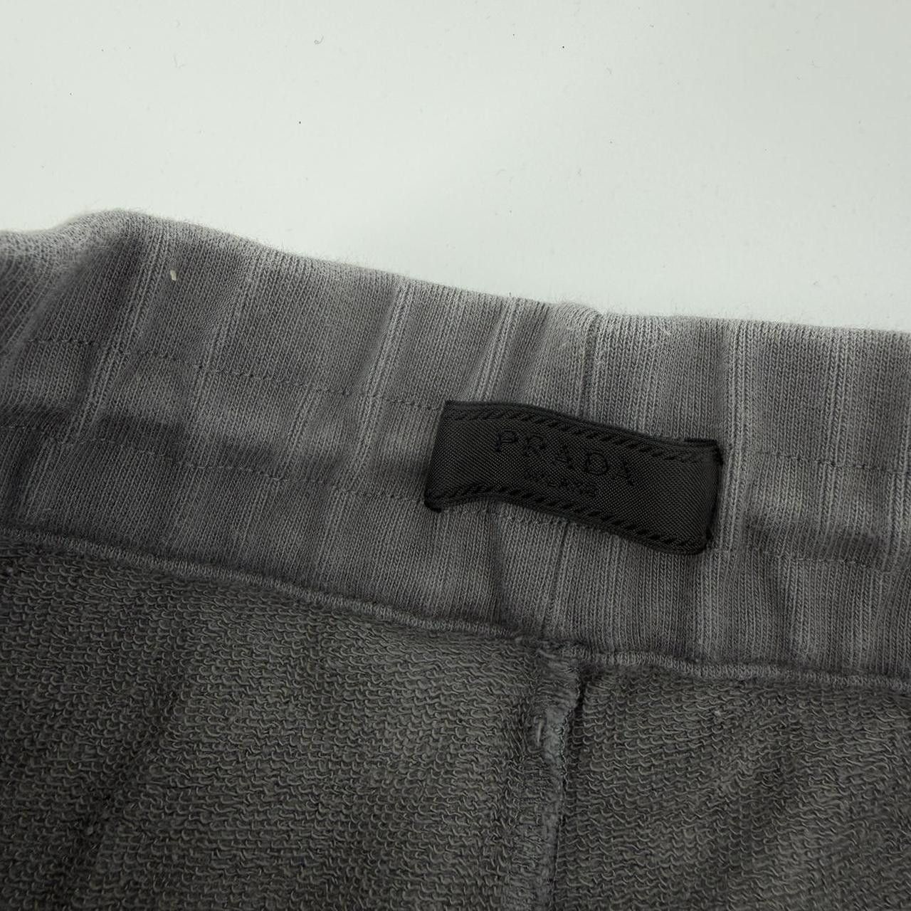 Prada Prada Charcoal Grey Cotton Sweatpants Nylon Back Joggers Size US 30 / EU 46 - 4 Thumbnail