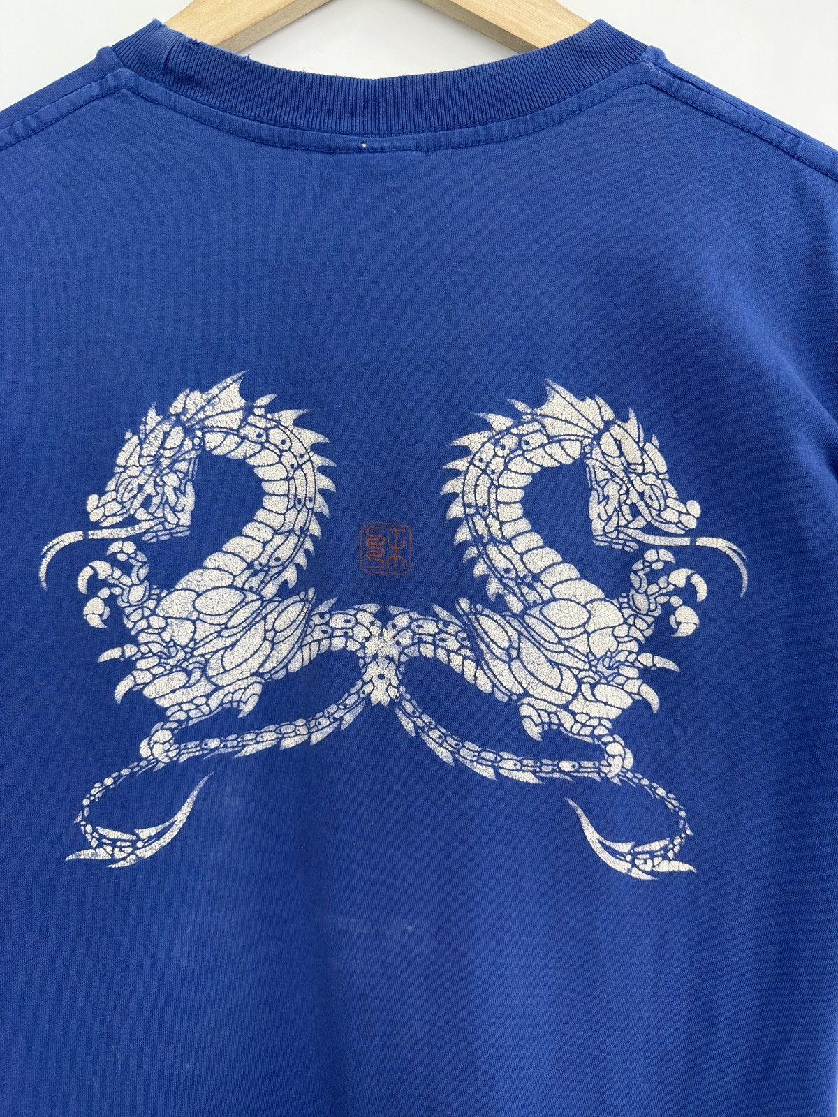 Stussy × Vintage 🇯🇵🐲 Vintage 90s Stussy Dragon Japan Retro T-Shirt Rare Y2K Size US M / EU 48-50 / 2 - 5 Thumbnail