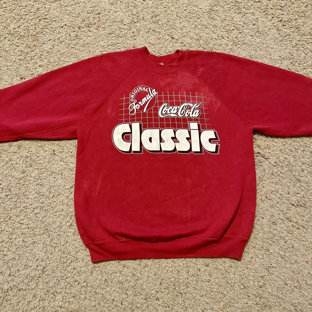 Coca Cola × Vintage VINTAGE 80s COCA COLA SWEATSHIRT! Size US L / EU 52-54 / 3 - 4 Thumbnail