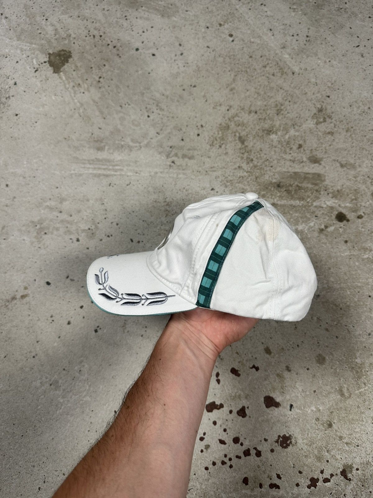 Mercedes-Benz Vintage Y2K Mercedes Benz White Racing Hat F1 Cap Size ONE SIZE - 4 Thumbnail