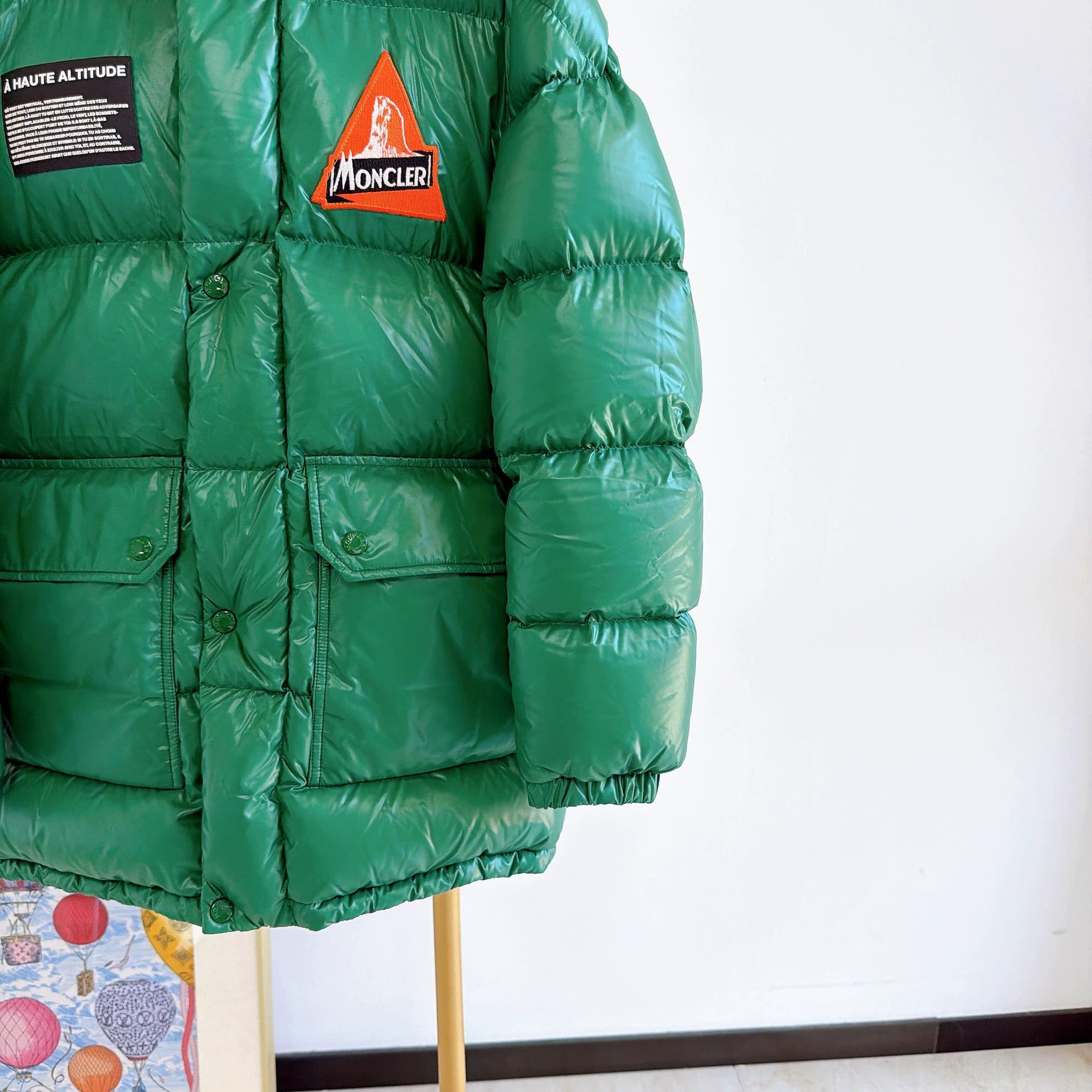 Moncler Moncler green hooded puffer 14A new with tags 0076 Size XL / US 12-14 / IT 48-50 - 4 Thumbnail